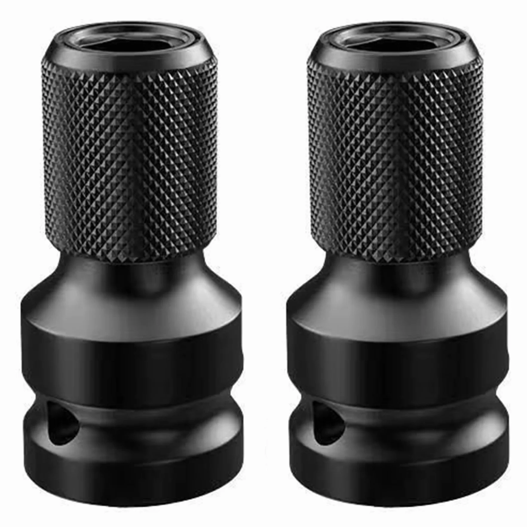2 sztuki adapterów bitów 1/2 cala do kluczy udarowe, adapter do kluczy nasadowych 1/2 cala na 1/4 cala, adapter bitów do kluczy udarowe, adapter do kluczy nasadowych