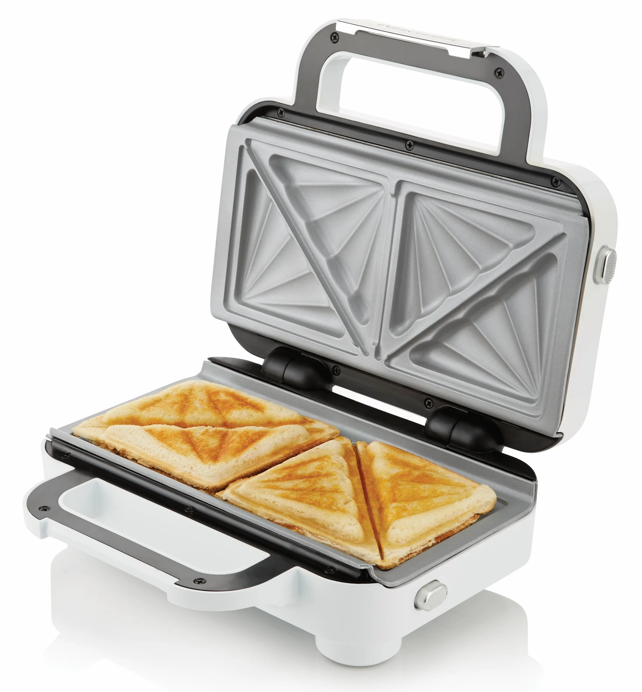 Breville VST074X DuraCeramic Opiekacze Do Kanapek, Stal Nierdzewna, 850 W, L, Szary