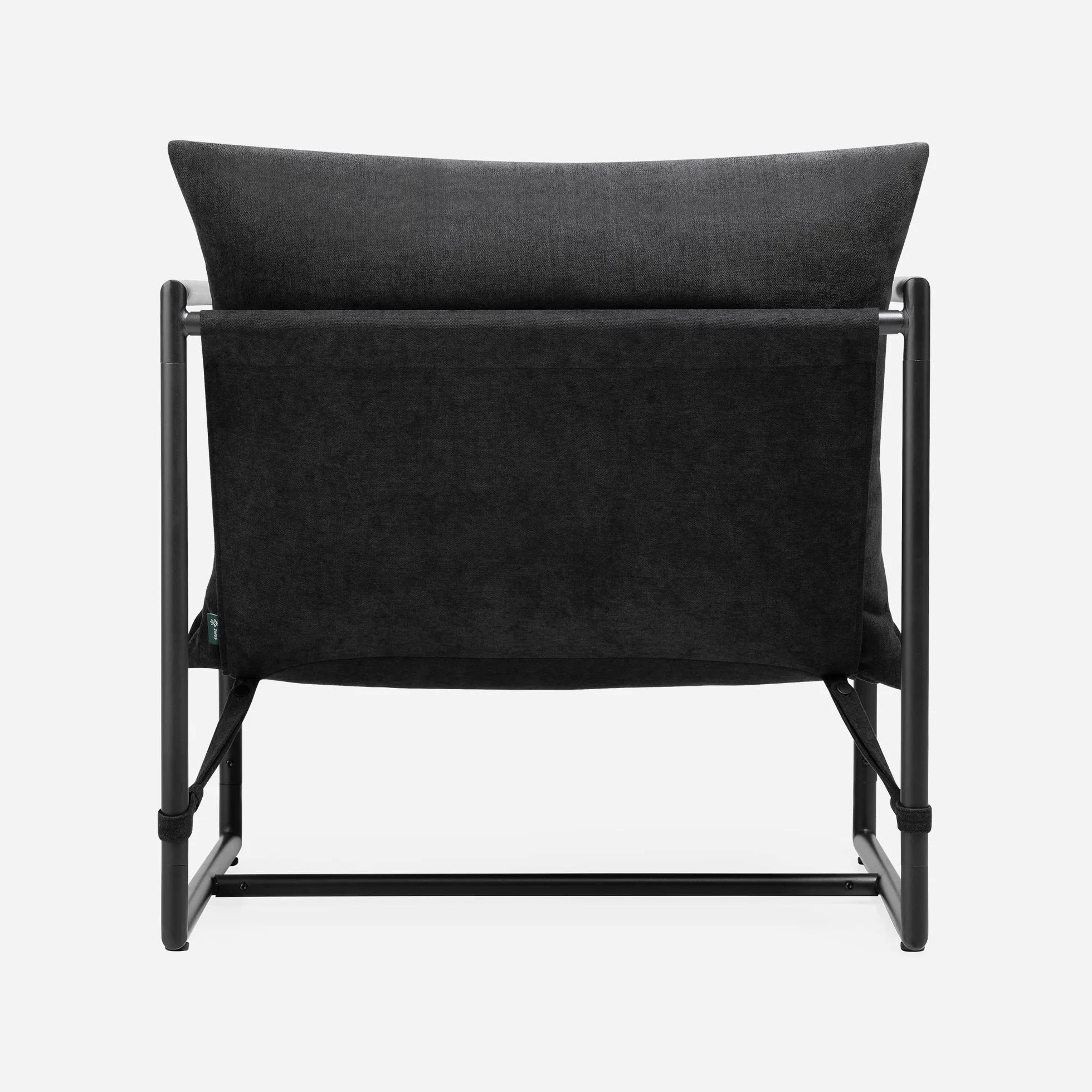 Zinus Fotel Ada Relax 79 x 68 x 79 cm z metalową ramą i wypełnieniem z pianki płatkowej, czarny