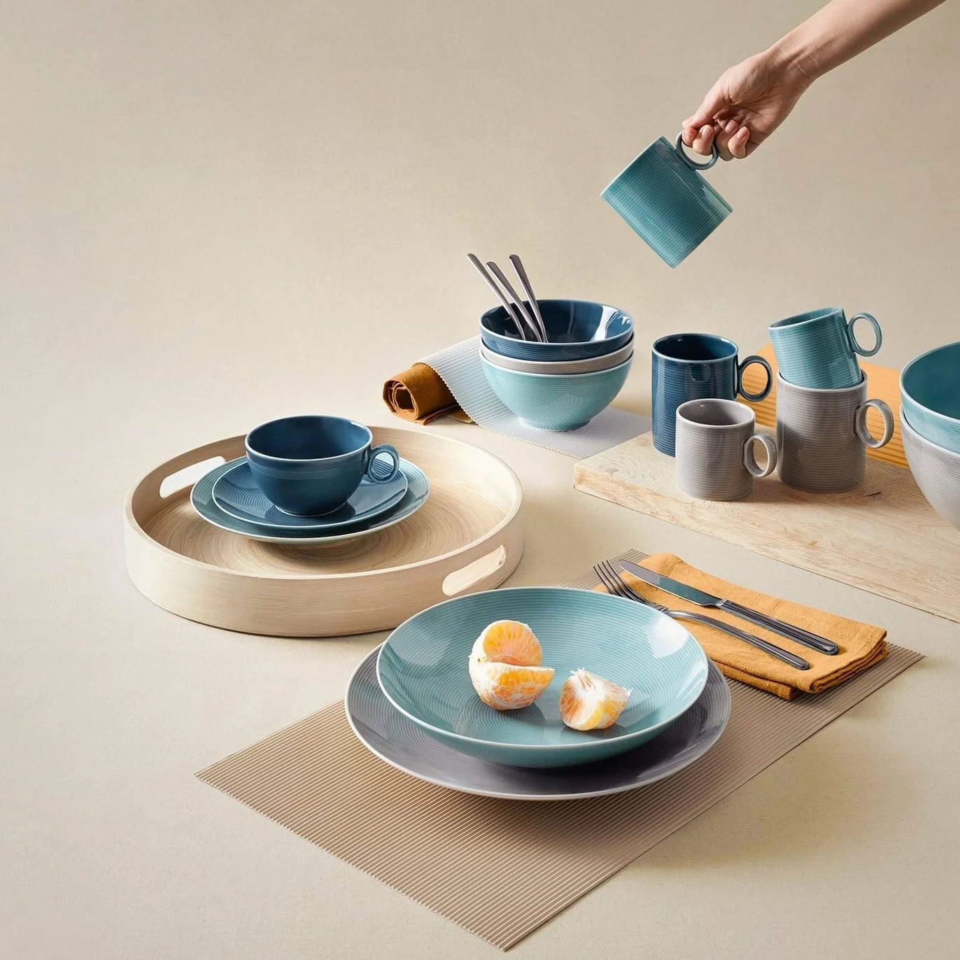 Thomas Loft by Rosenthal Colour - Ice Blue talerz do zupy 24 cm