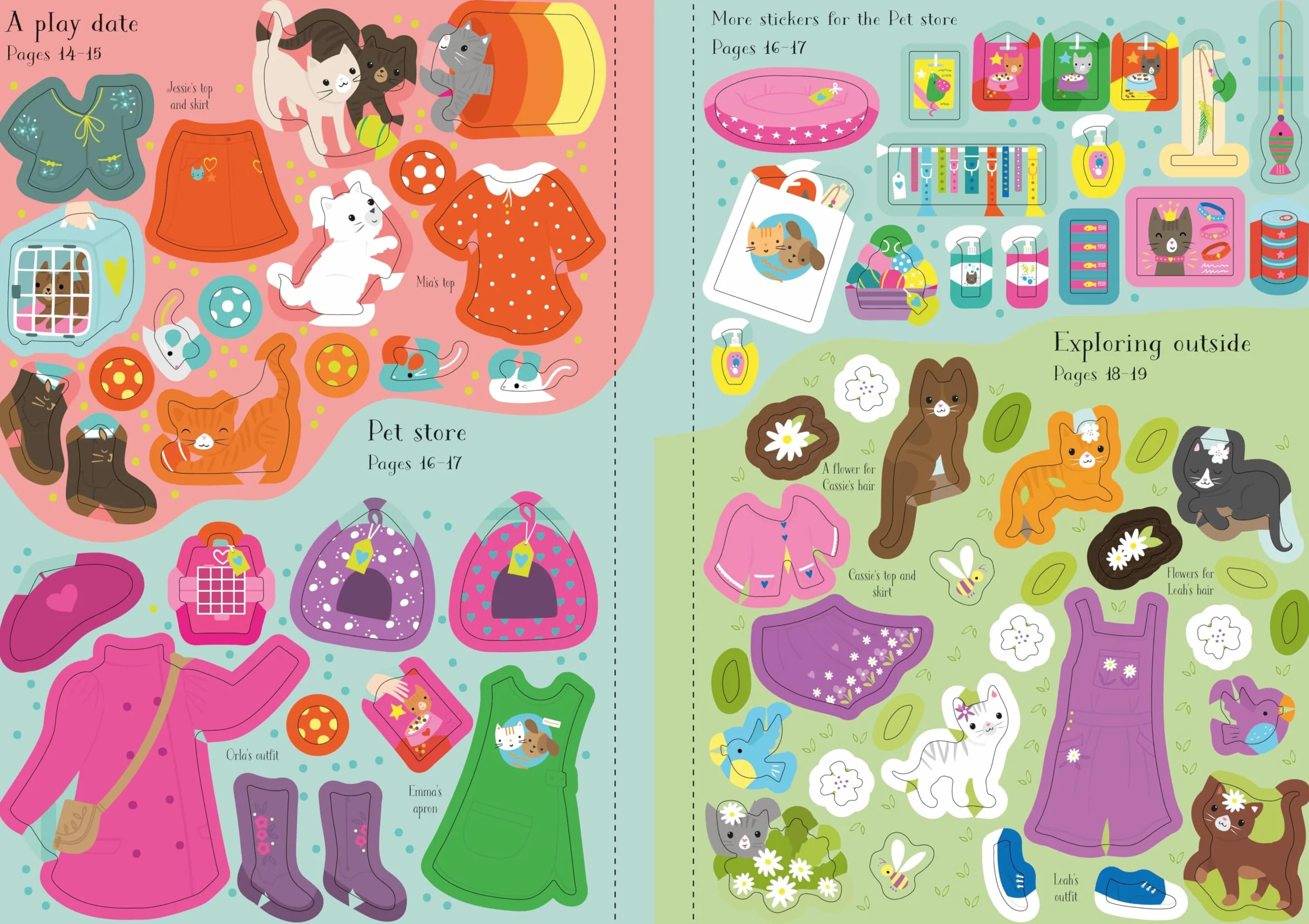 Little Sticker Dolly Dressing Kittens