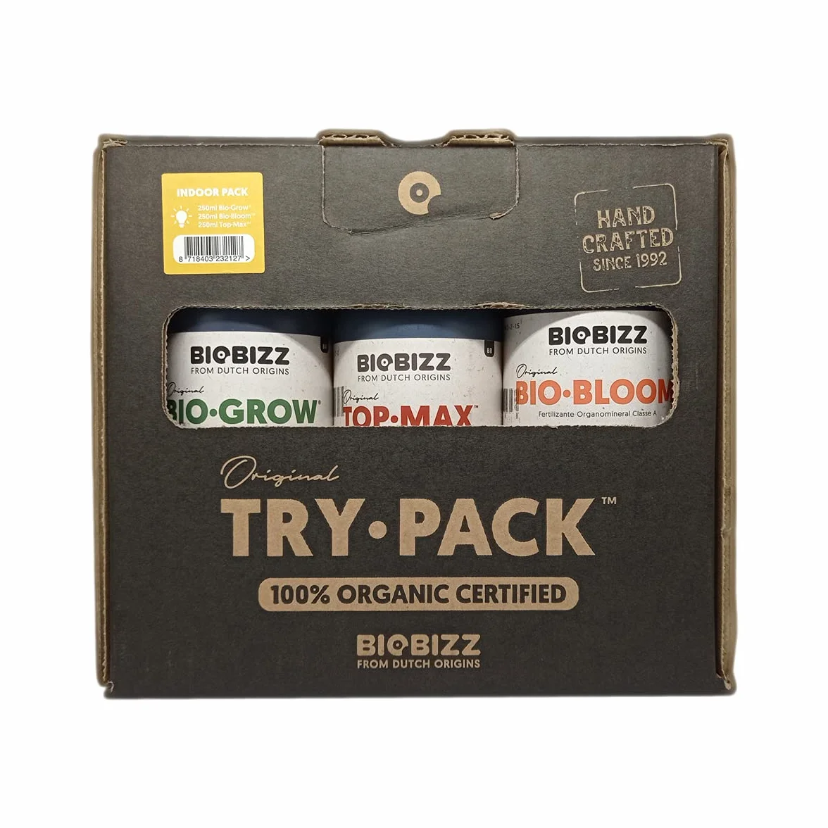 BioBizz BBTPINDOOR Tri.Pack - opakowanie wewnętrzne, 750 ml