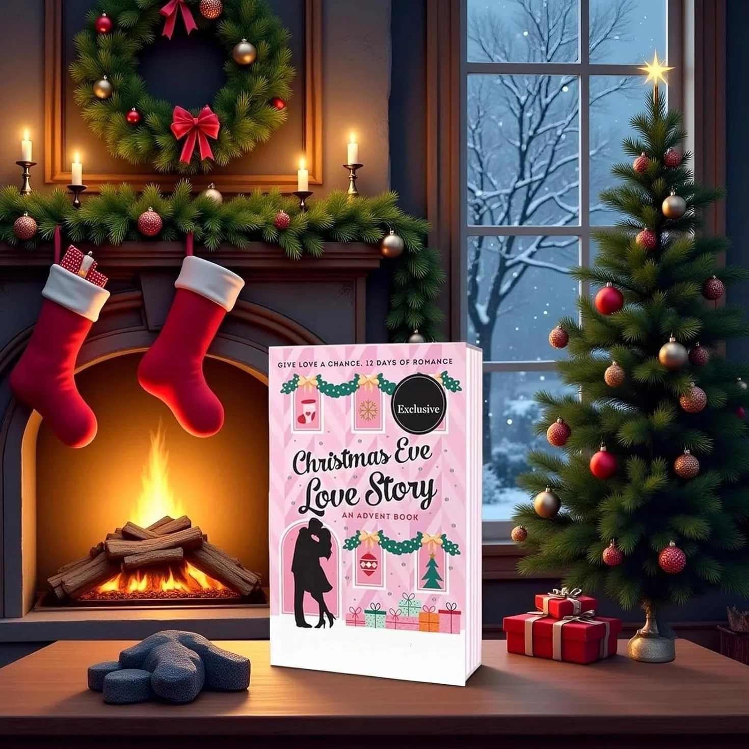 Christmas Eve Love Story: 12-dniowa romantyczna książka adwentowa, kalendarz świąteczny 2025 z wzruszającymi codziennymi historiami, romantyczny i ciepły pamiętnik miłosny