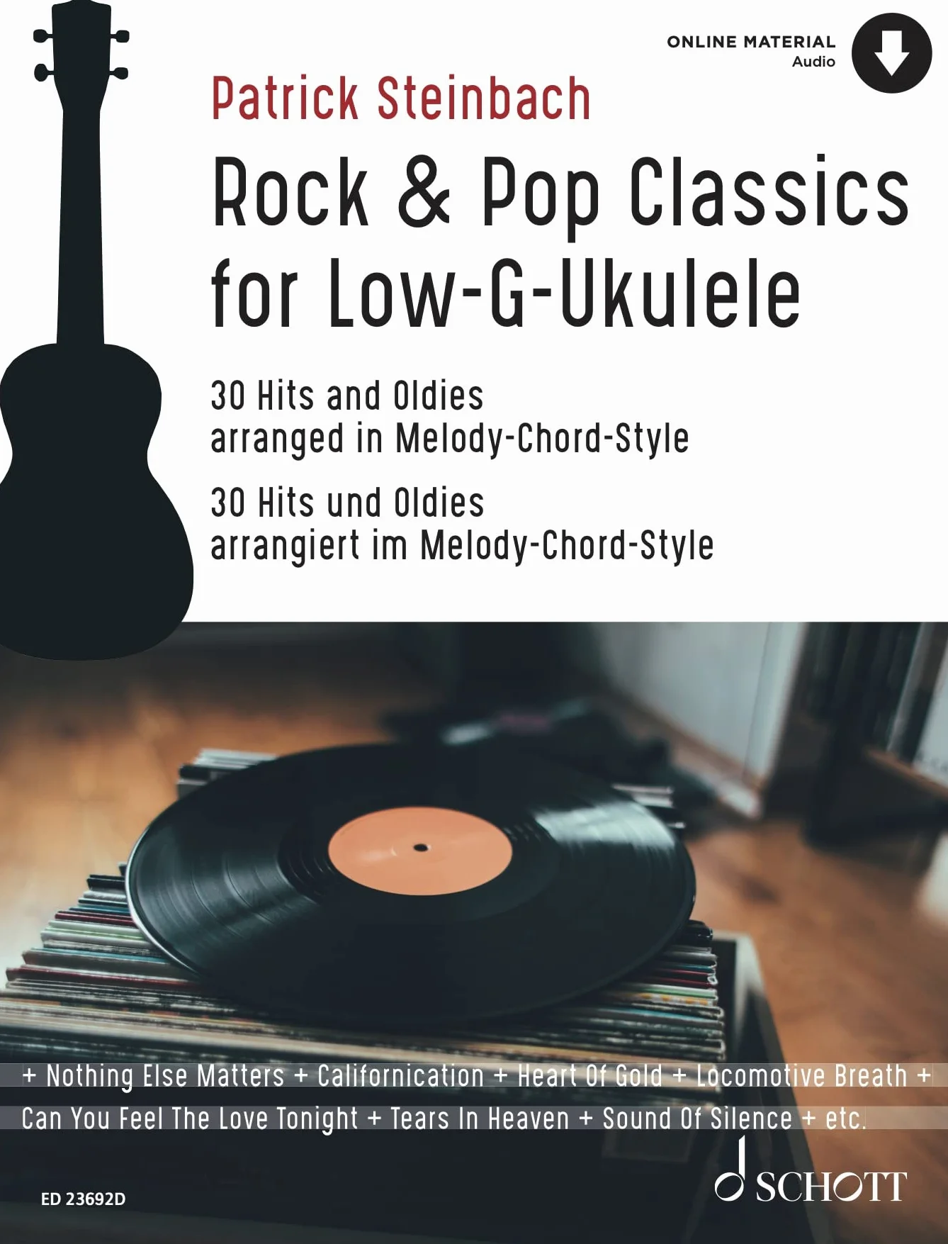 Rock & Pop Classics for "Low G"-Ukulele: 30 Hits and Oldies arranged in Melody-Chord-Style. ukulele (Low G tuning). Recueil de chansons.