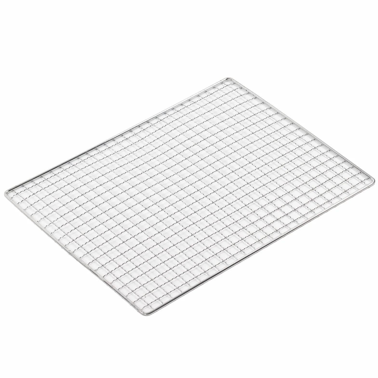 Mata z Drutu do Grillowania, Stal Nierdzewna BBQ Grill Net Grill Campfire Grate Grill Mata Siatkowa Grill Baking Net Non Stick Cooking Grate for Pit, dla Domu Pikniki Kemping