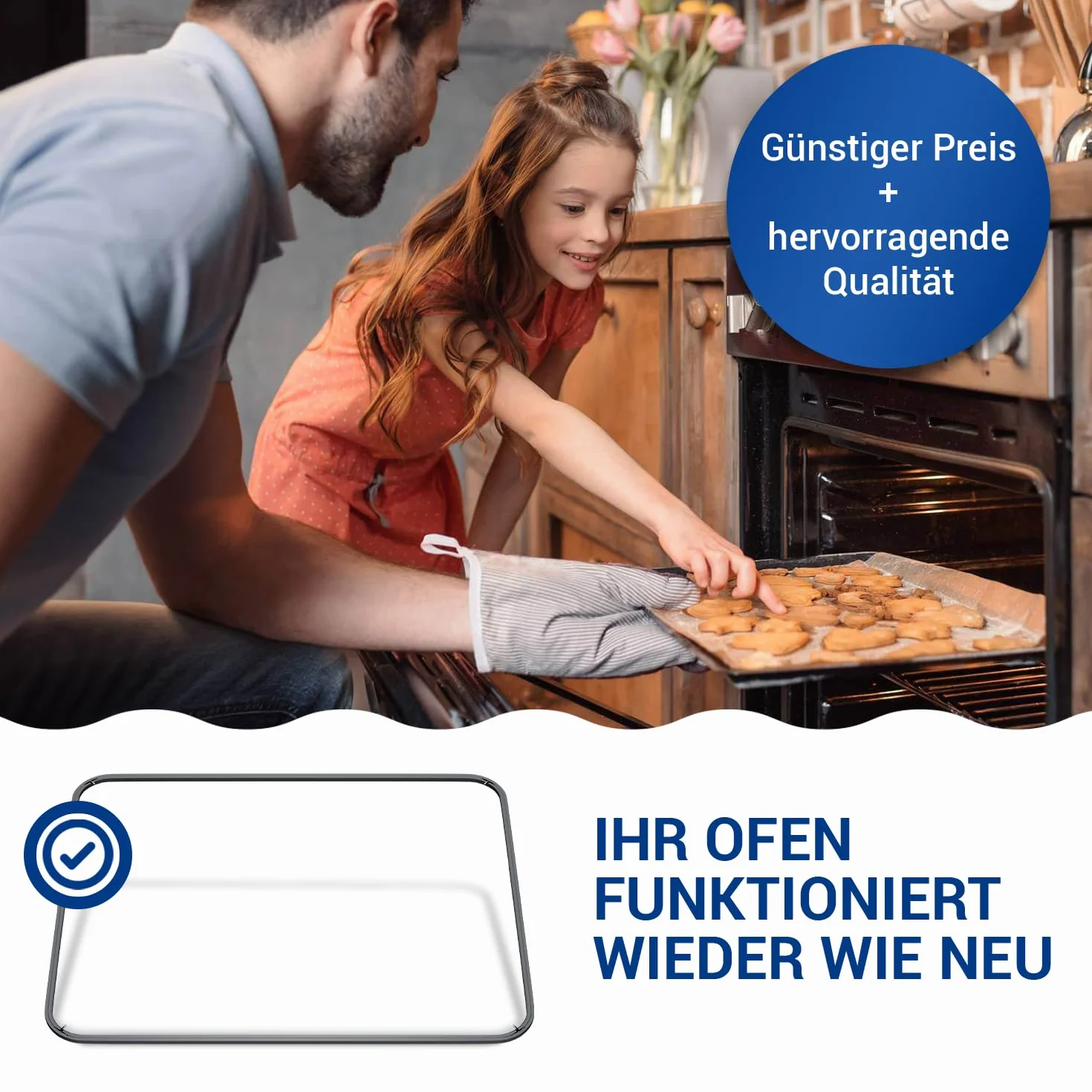 VIOKS Uszczelka do drzwi piekarnika gumowa 480 x 360 mm z 4 haczykami do Miele Imperial 6432220