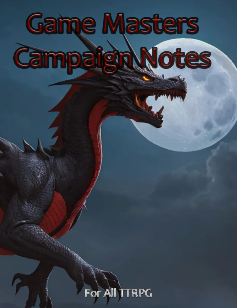 Game Master's Campaign Journal V4: D&D, DND, DM Notebook, Reference, Logbook, Session and Hit Point (HP) Tracker, Fantasy, Adventure, TTRPG