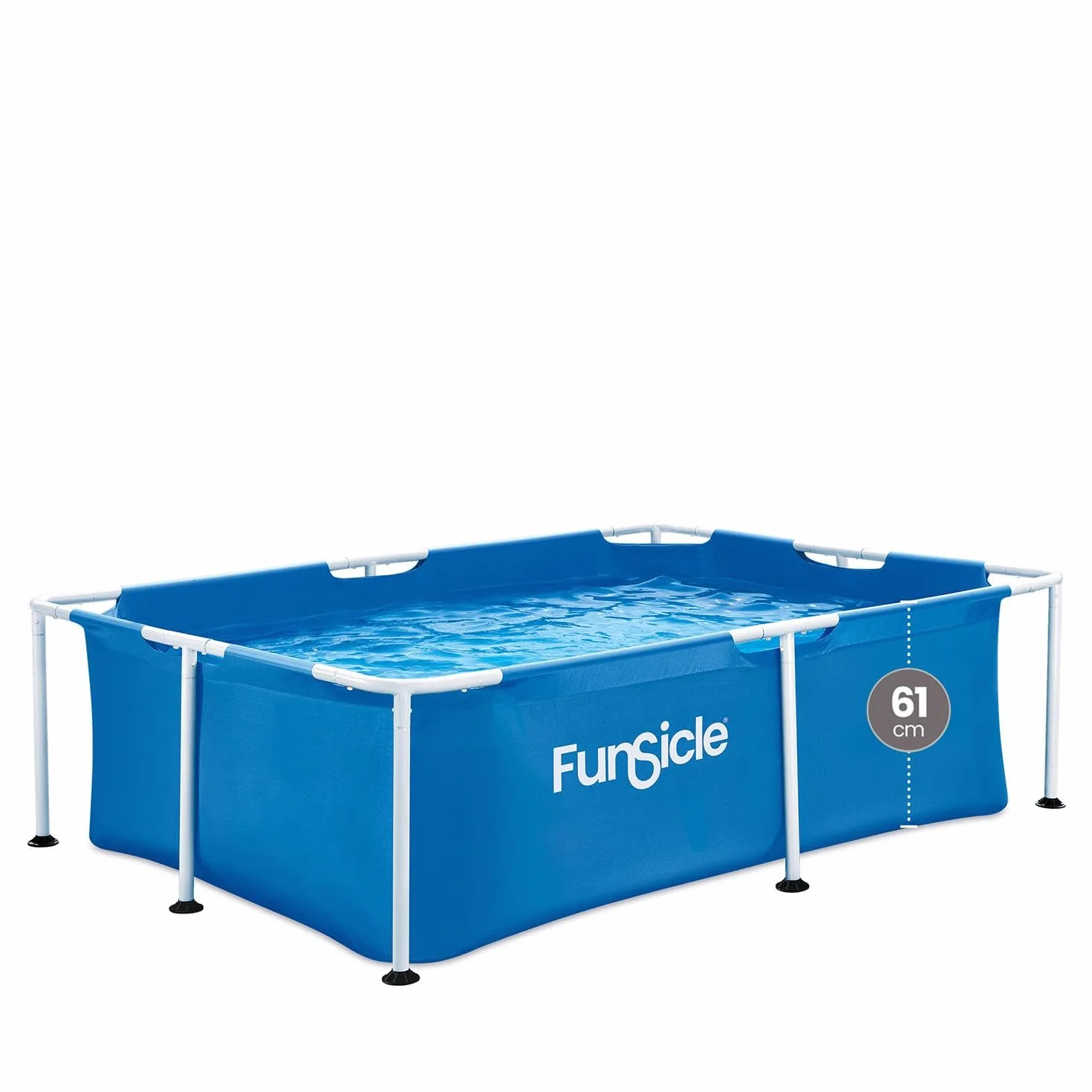 FUNSICLE Basen rurowy prostokątny 2,13 m x 1,52 m x 0,61 m