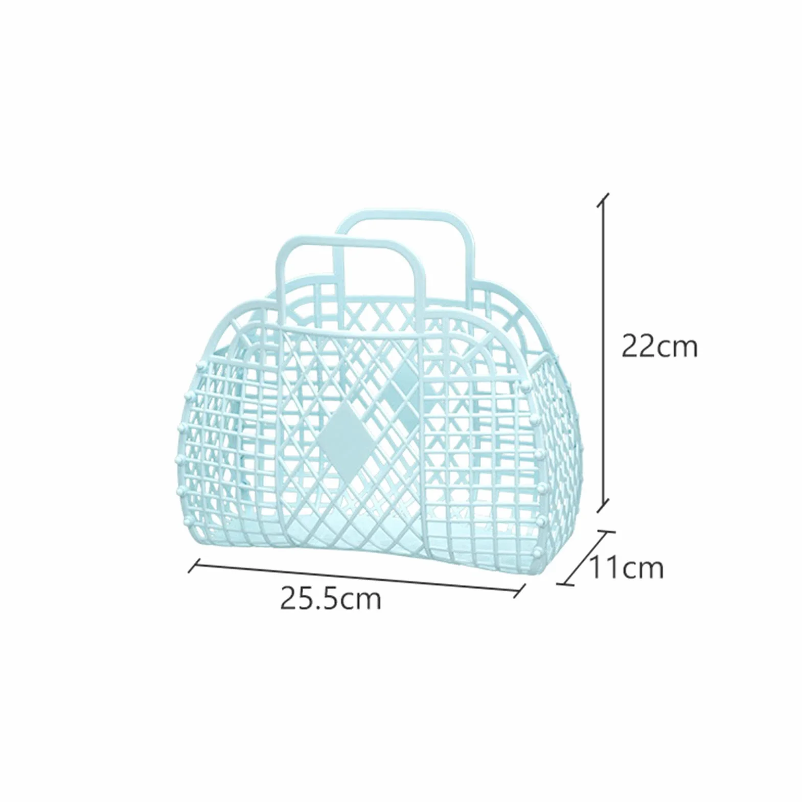 Plastikowy Kosz do Przechowywania Składana Torba na Zakupy 250x110x220mm
