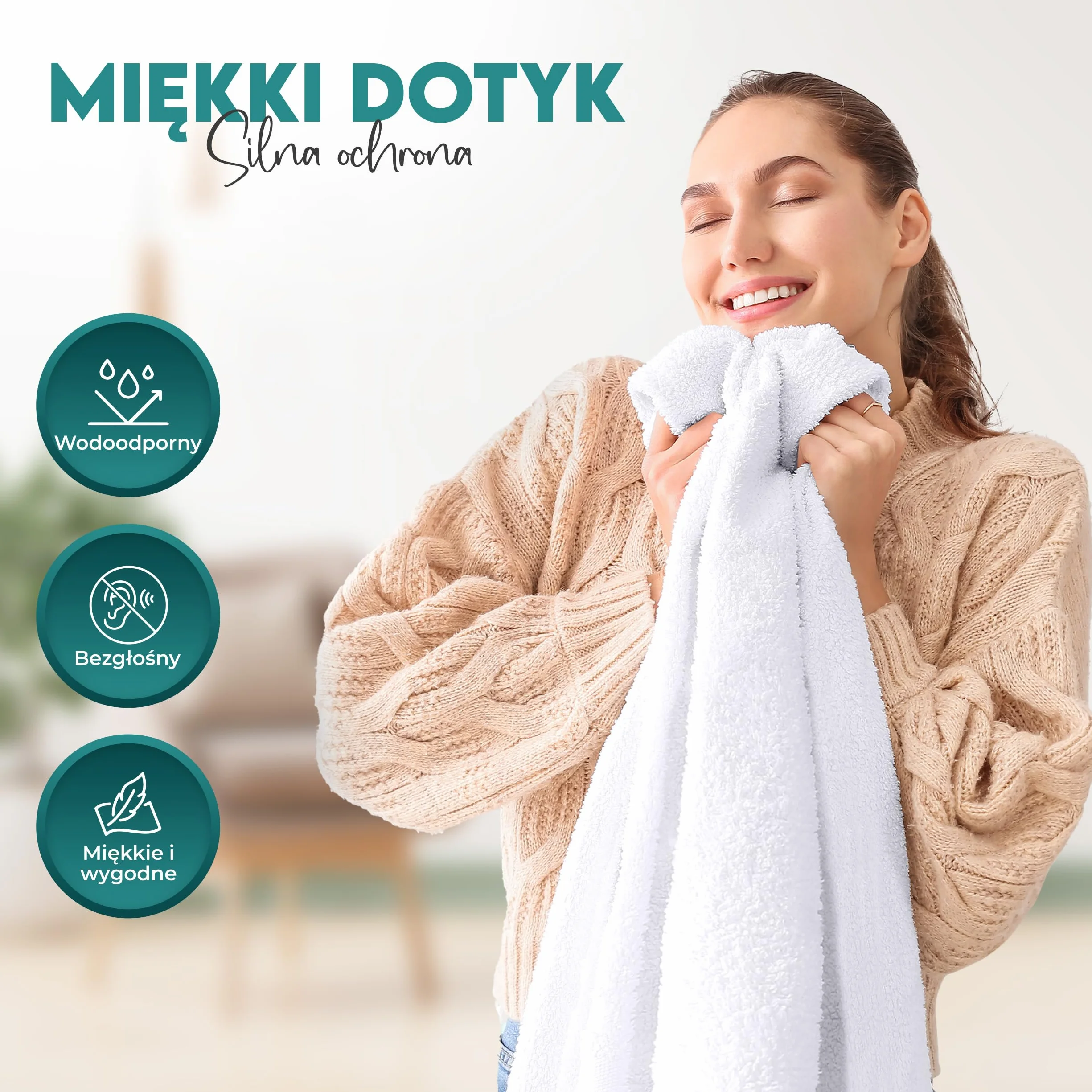 Utopia Bedding Ochraniacz na materac Wodoodporny, certyfikowany przez Oeko-TEX Ochraniacz na materac Oddychający, ochrona materaca, elastyczny dookoła (Biały, 160 x 200 x 30 cm)