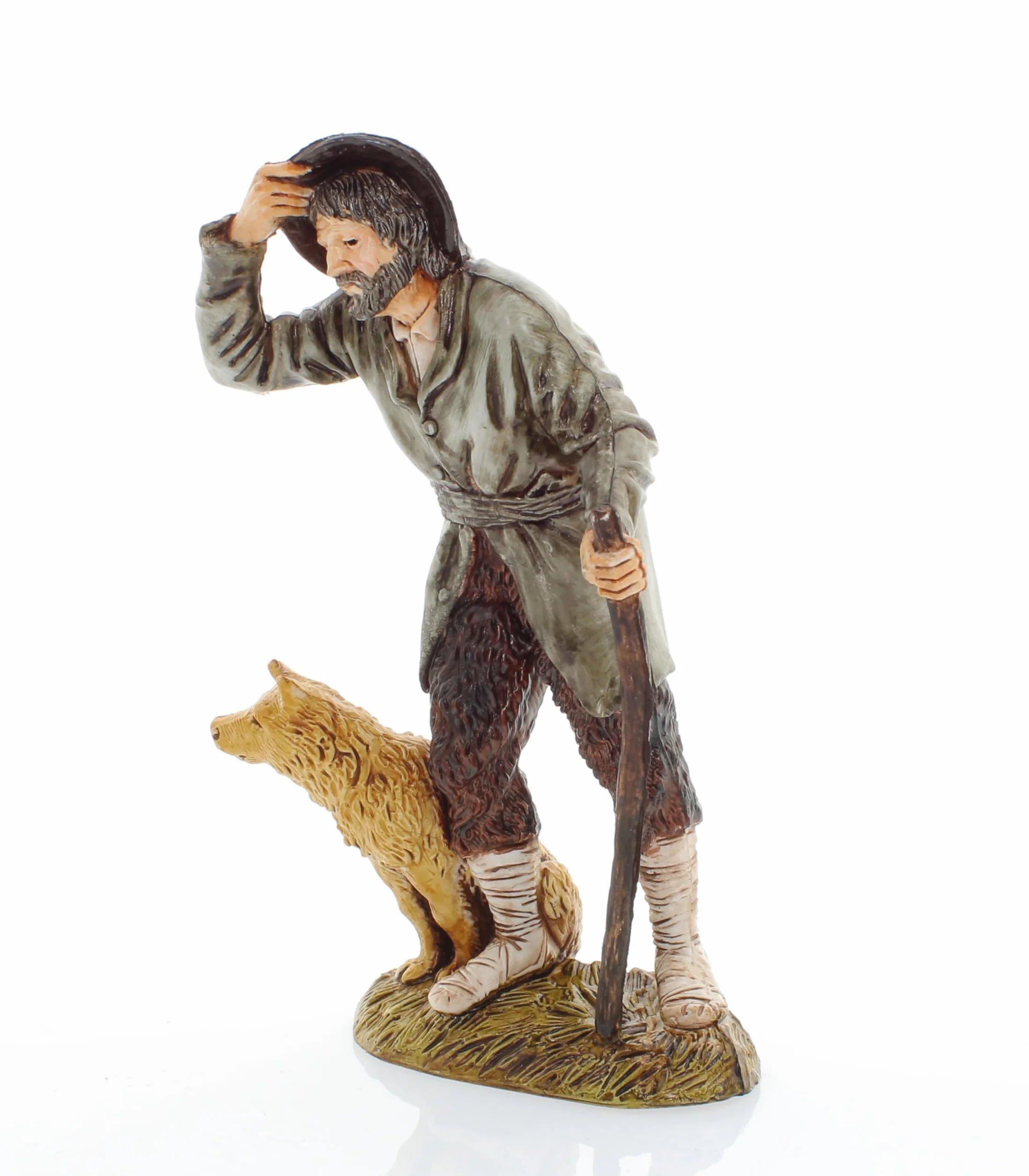 Moranduzzo Adorante z Piesem, 12 cm, Wielobarwny