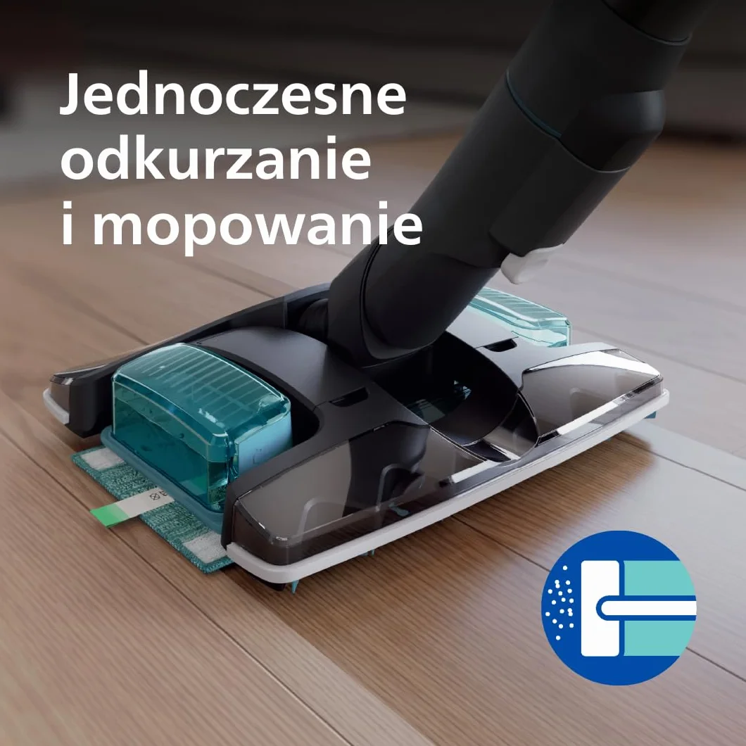 Philips Bezprzewodowy Odkurzacz Serii 8000 Pet, 80 Min Czas Pracy, Wysoka Moc Ssania, Rozpoznawanie Podłóg, Wyświetlacz Inteligentny, Nasadki z LED