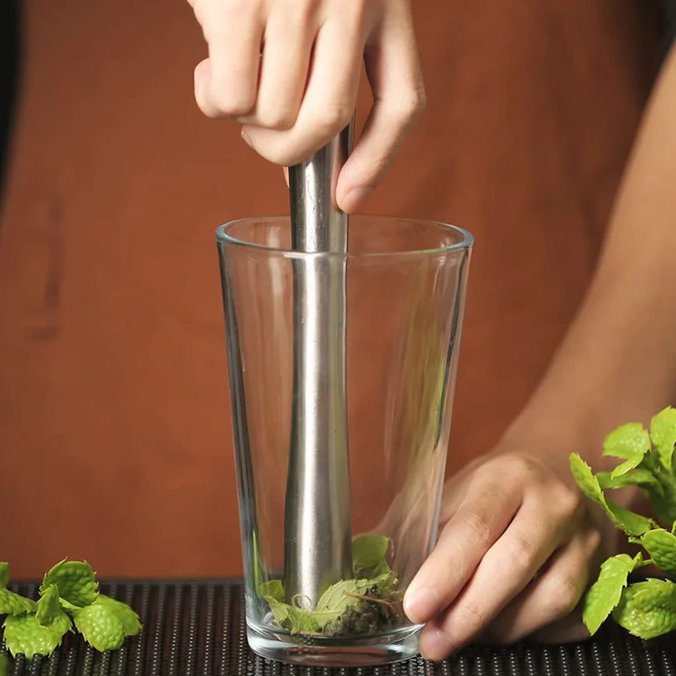 Zestaw tłuczków do koktajli z nierdzewnej stali Duories na Caipirinha i wszystkie drinki, tłuczek do koktajli Caipirinha, tłuczek koktajlowy, tłuczek barowy, narzędzia do świeżych owoców, przypraw