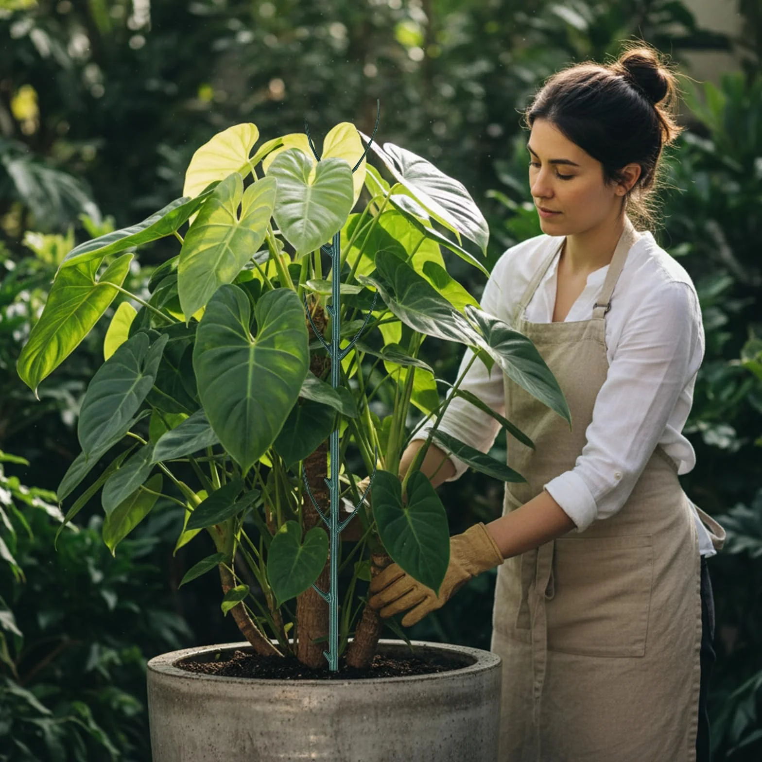 5 szt. słupek podtrzymujący rośliny, do układania w stos, monstera, rośliny ogrodowe, słupki do użytku wewnątrz i na zewnątrz, uchwyt na rośliny pnące