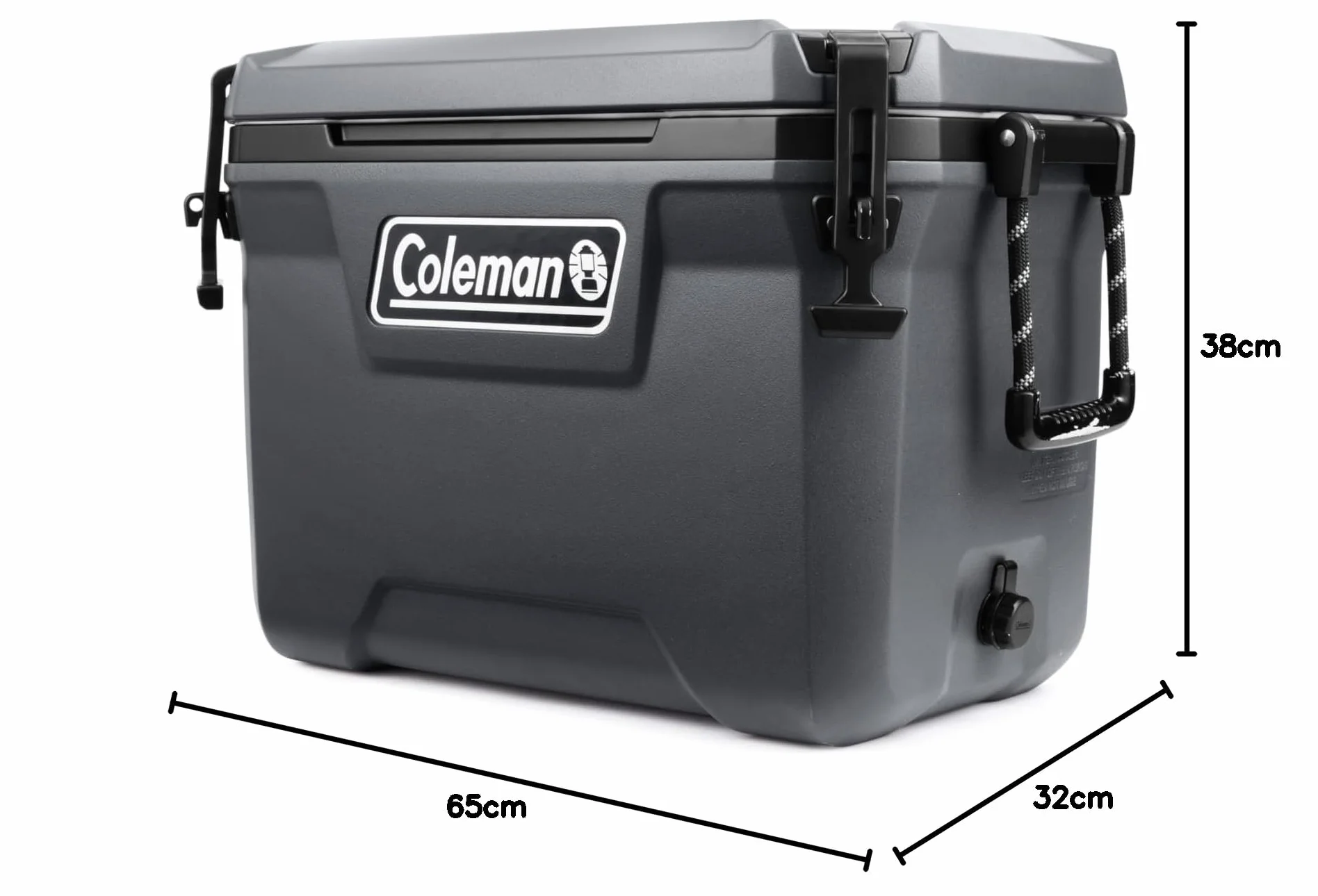 Coleman Convoy 55QT Przenośna lodówka 53 l izolacja piankowa utrzymuje lód przez 4 dni duża trwała