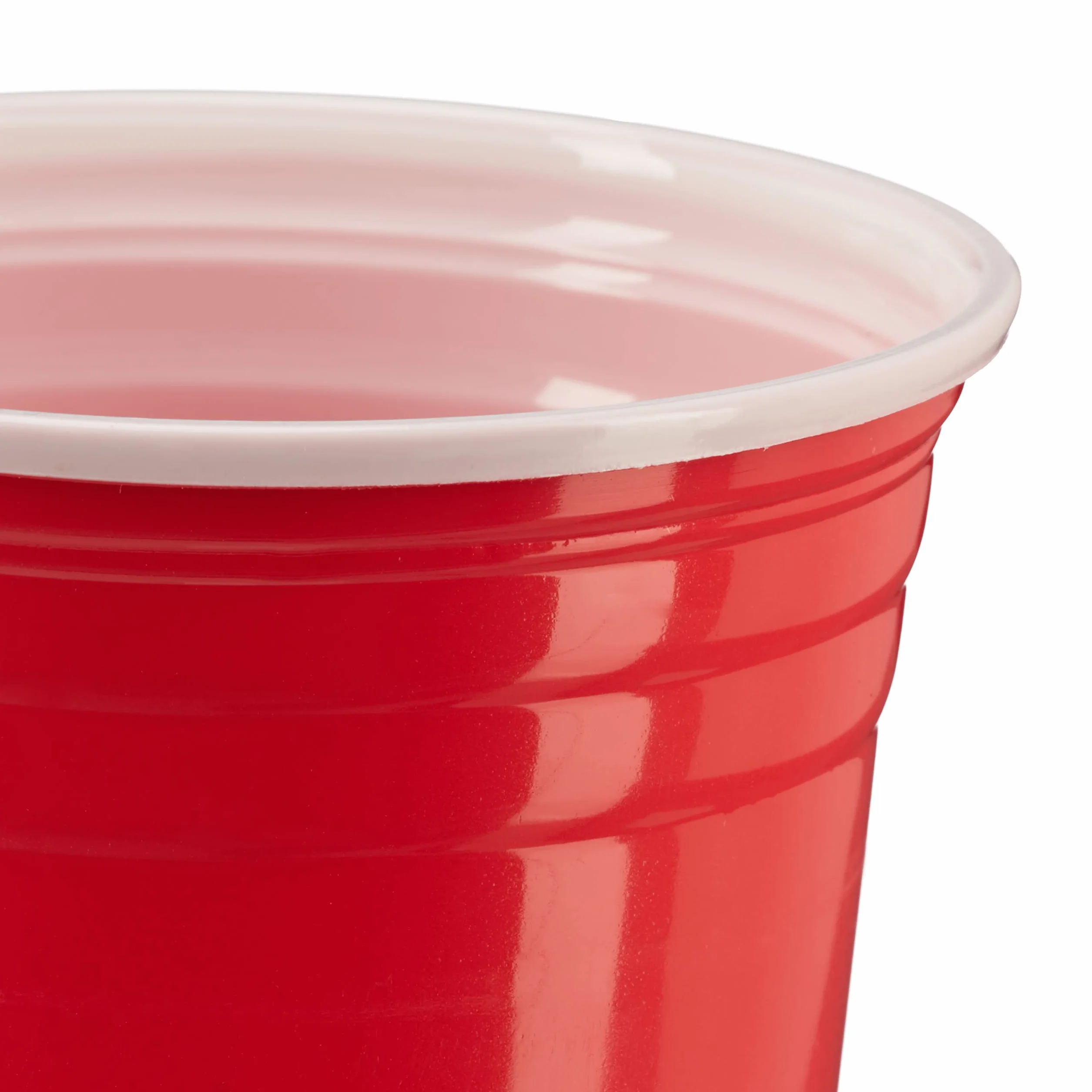 Relaxdays Beer Pong Kubki Plastikowe Czerwony 50 Sztuk