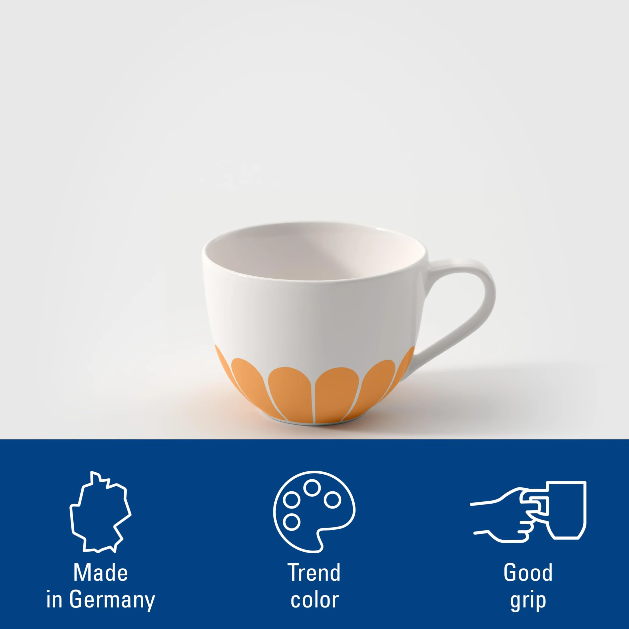 Villeroy & Boch Fleur soleil filiżanka do kawy żółta porcelana Premium