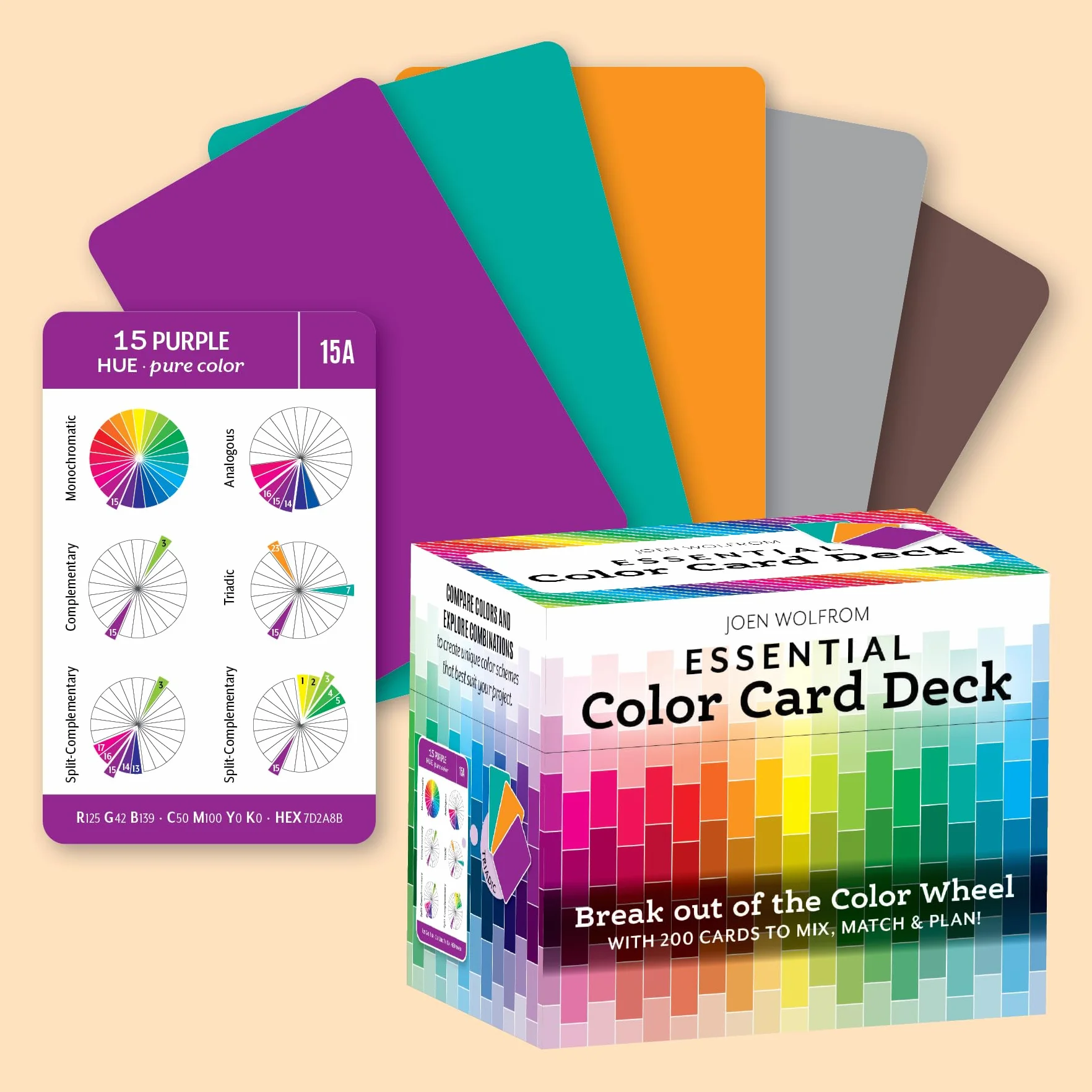 Essential Color Card Deck: Break out the Color Wheel with 200 Cards to Mix, Match & Plan! Includes Hues, Tints, Tones, Shades & Values