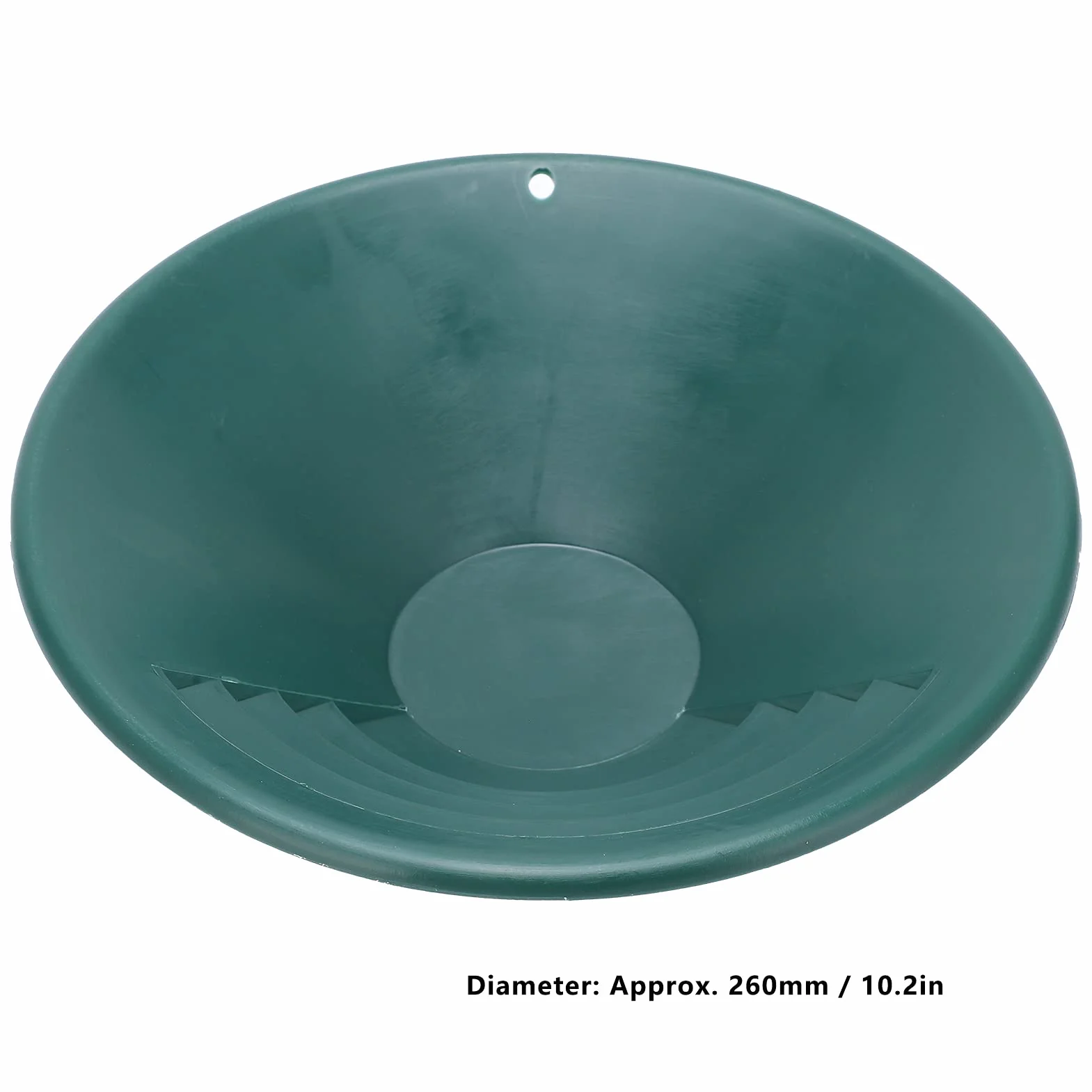 Złota Patelnia, Plastikowa Szalka do Złota 260 Mm Patelnia do Płukania Złota Klasyfikator do Płukania Złota, Części i Akcesoria do Wykrywaczy Metali