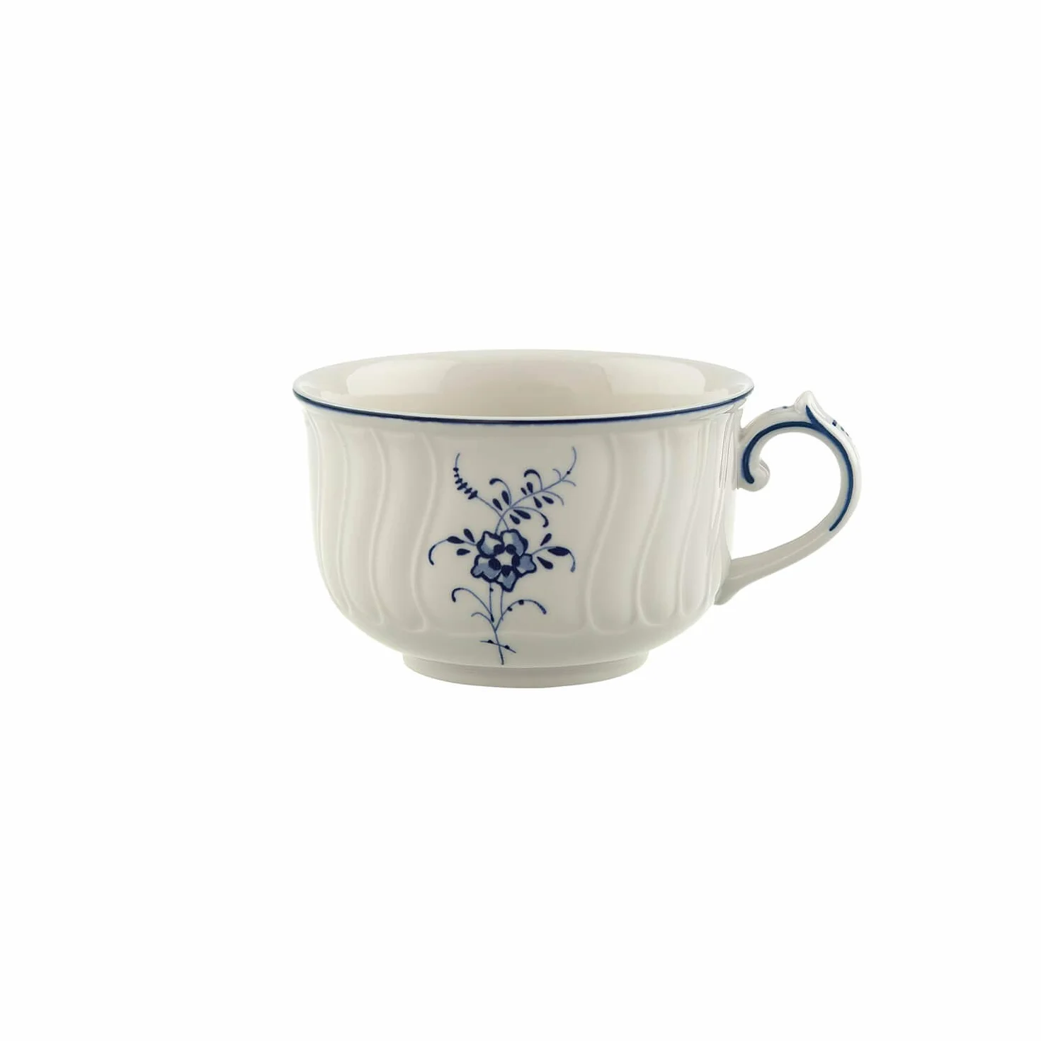 Villeroy & Boch Vieux Luxembourg Filiżanki, Porcelana, Biały/Niebieski, 6sztuk