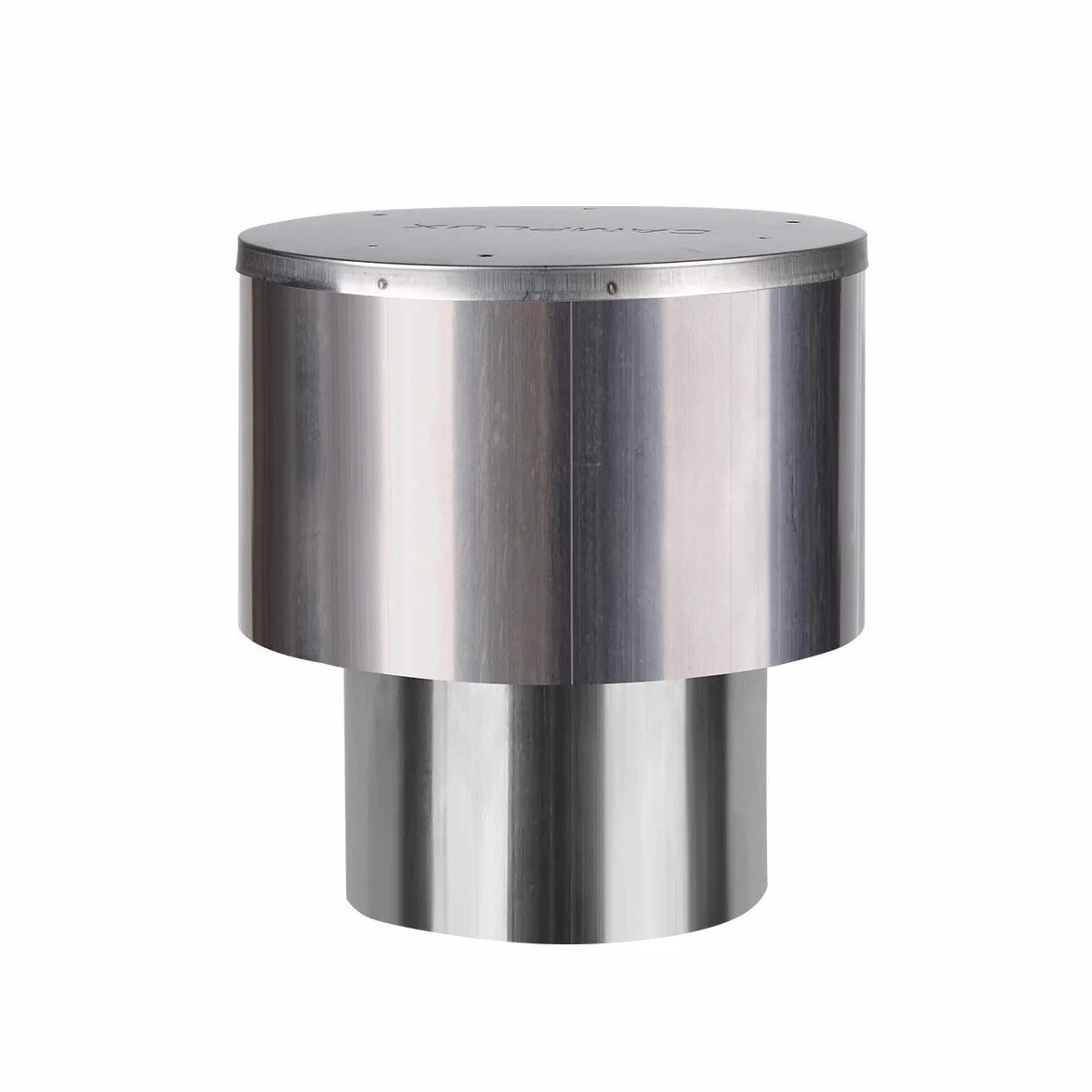CAMPLUX Stalowa Nakładka Przeciwdeszczowa 110 mm (4,33"), Wiatroszczelna Osłona Wentylacyjna do Podgrzewacza Gazowego 8L/10L/12L/16L, Montaż na Zewnątrz, RC433