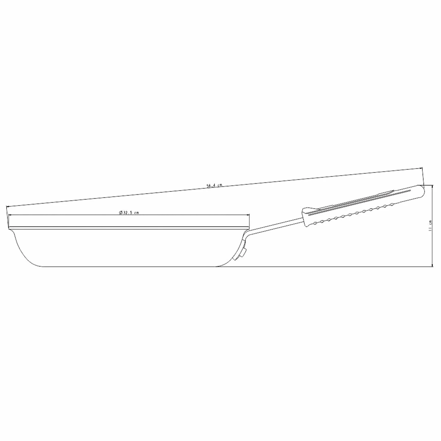 Tramontina Profesjonalna nieprzywierająca patelnia ze zdejmowanym silikonowym uchwytem do kuchenek elektrycznych, gazowych i ceramicznych, aluminiowych naczyń kuchennych, 25 cm, 1,9 l, 20890025
