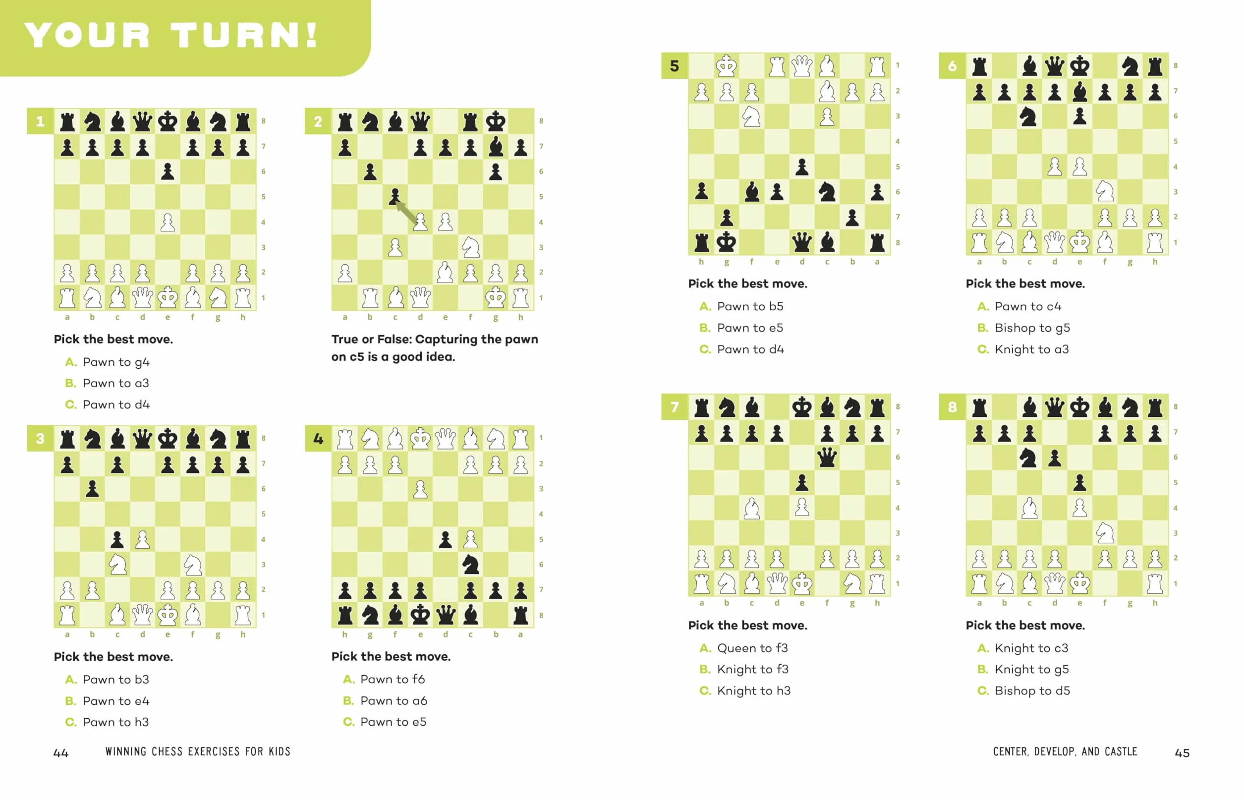 Winning Chess Exercises for Kids: Tactics and Strategies to Outsmart Your Opponent