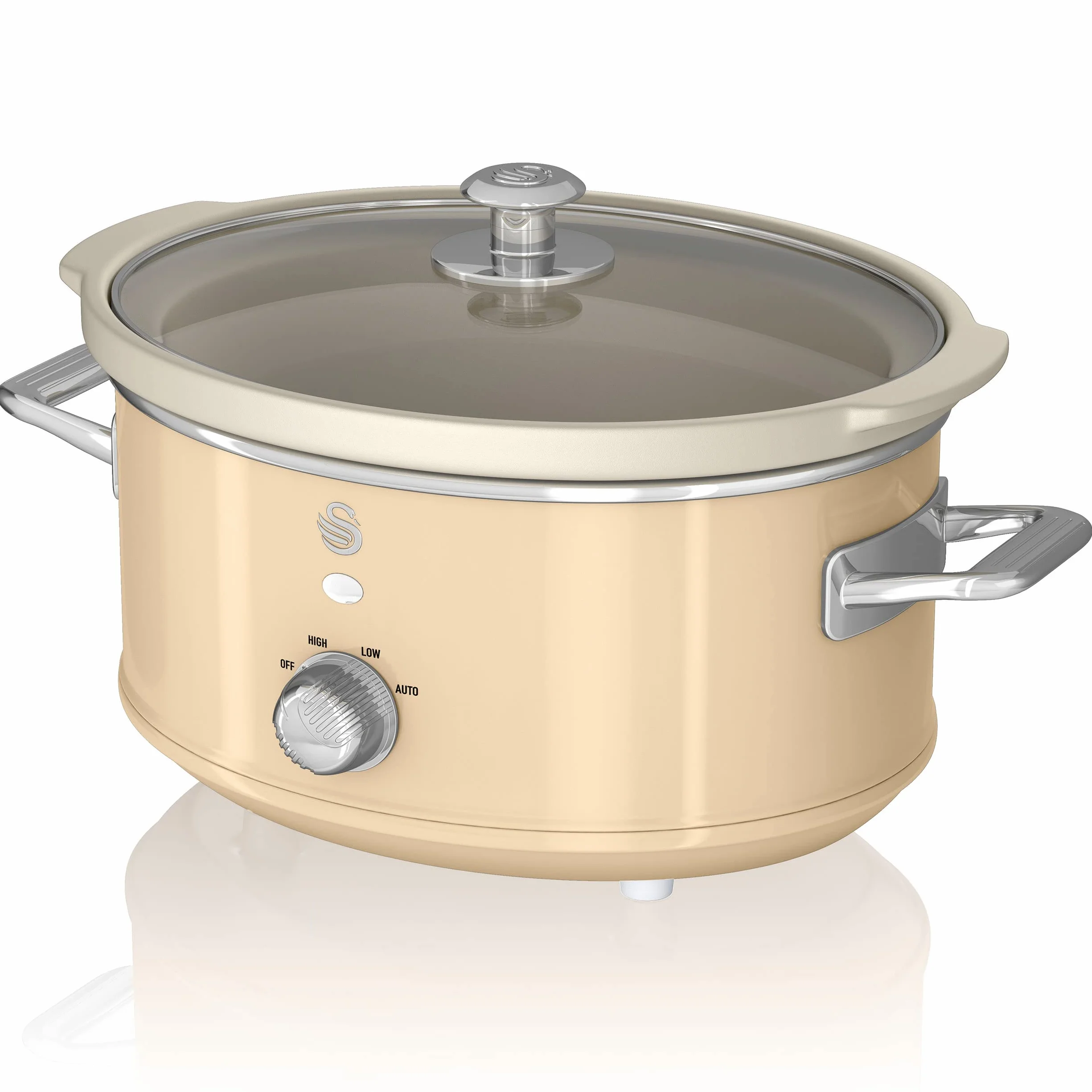 Swan Retro Wolny Garnek 3,5L Ceramika Nieprzywierająca PFOA PTFE 200W