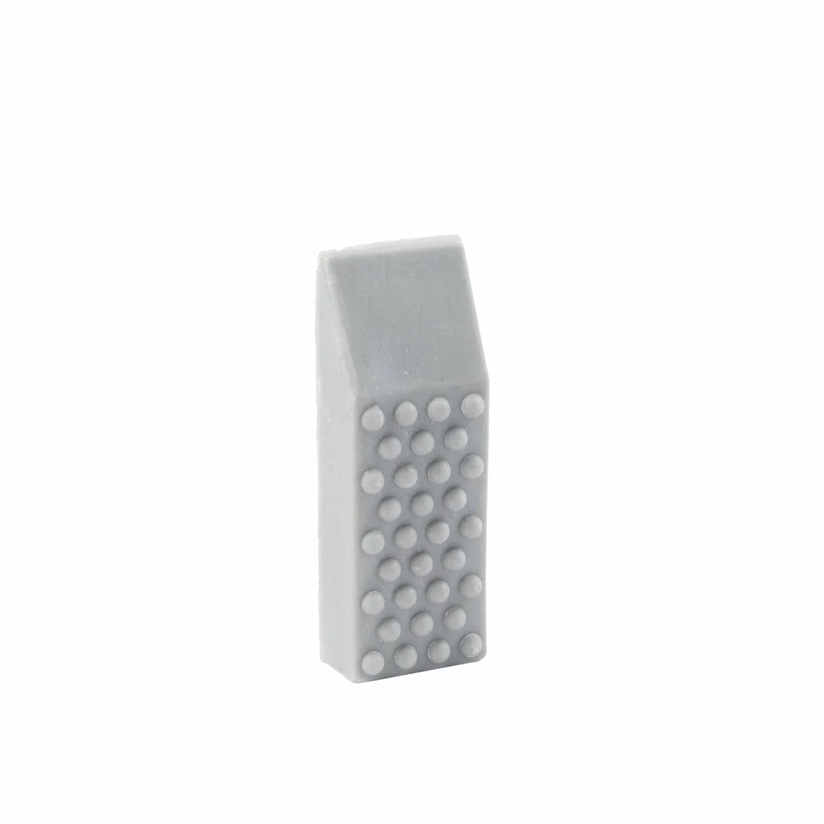 Fackelmann 60165 Ekologiczna gumka do ścierania, odkamieniająca, spalona podłoga garnka, czyszczenie tygodnia, żelazko, elastomer, środek polerujący, powierzchnia anionowa, szara, 6,5 cm x 2,5 cm