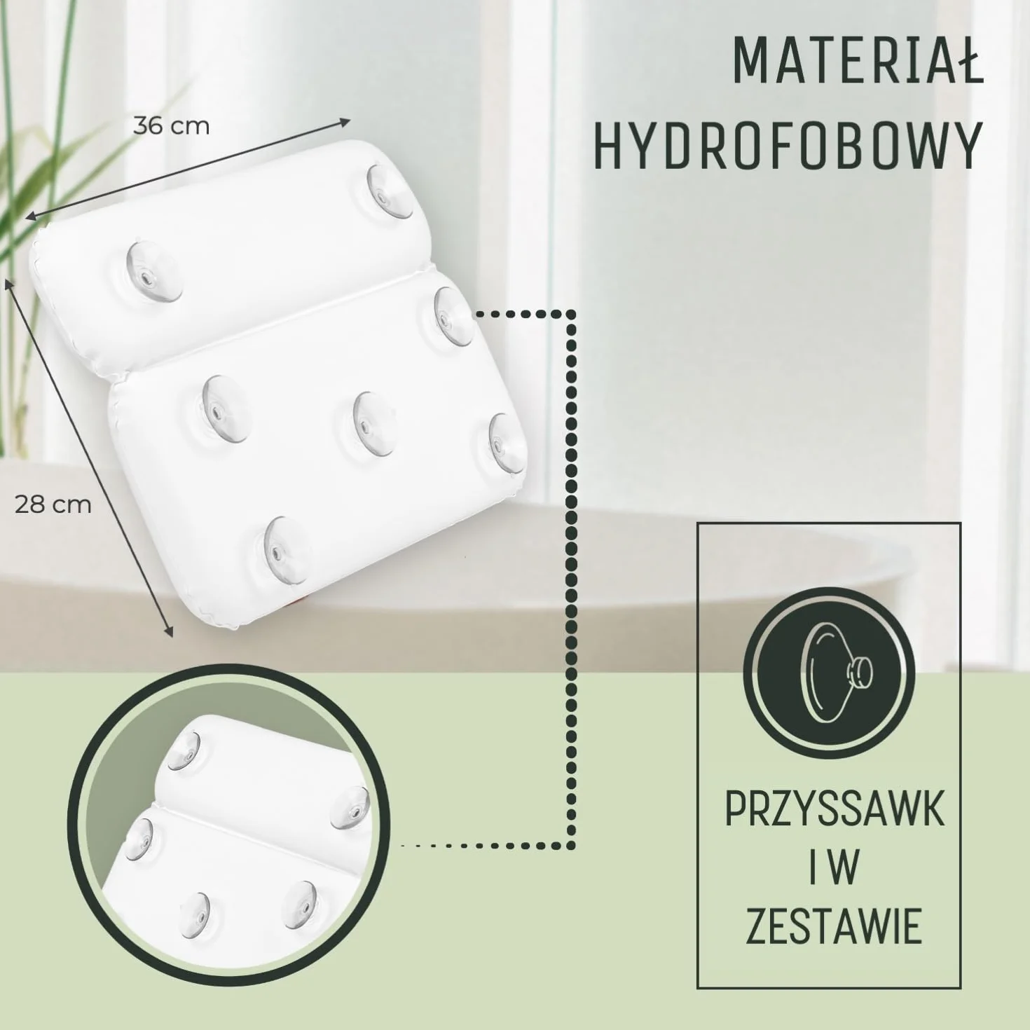 SilverRack Poduszka do wanny [biała] – prezenty dla kobiet i mężczyzn na Boże Narodzenie – poduszka pod kark do wanny – fajny zestaw upominkowy pomysły na kąpiel