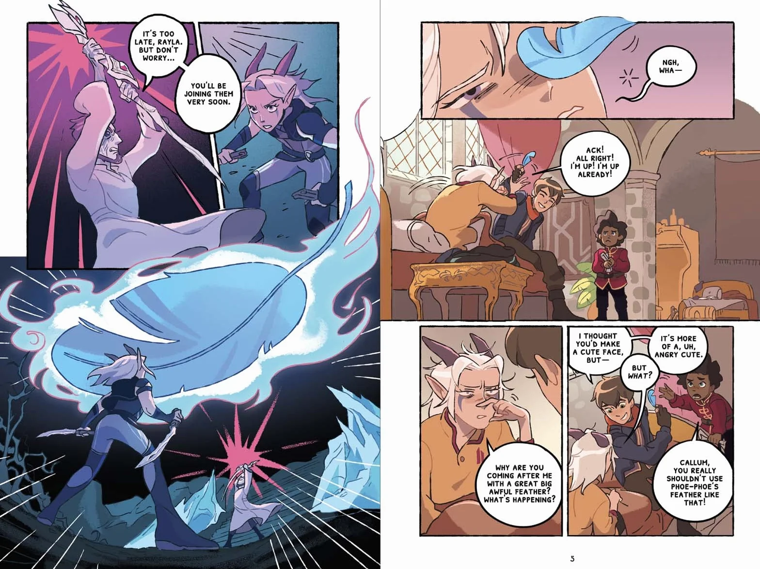 Through the Moon (the Dragon Prince Graphic Novel #1)