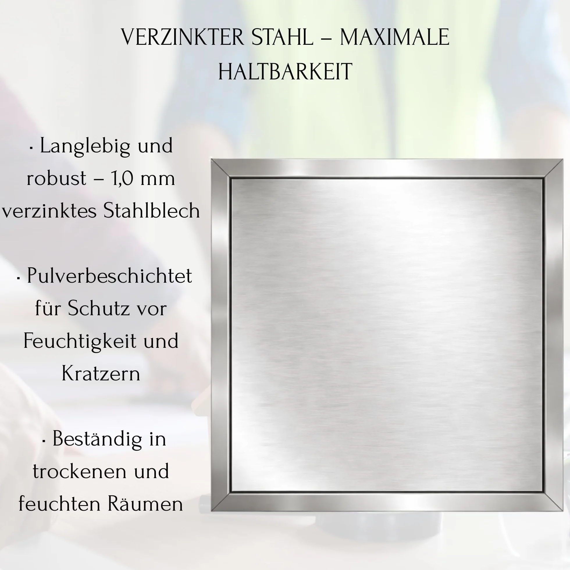 TMALASER Drzwi rewizyjne metalowe 15 x 25 cm stal nierdzewna – klapa rewizyjna Inox 150 x 250 mm push to open/Klick-Klack - drzwi inspekcyjne do ścian karton-gips