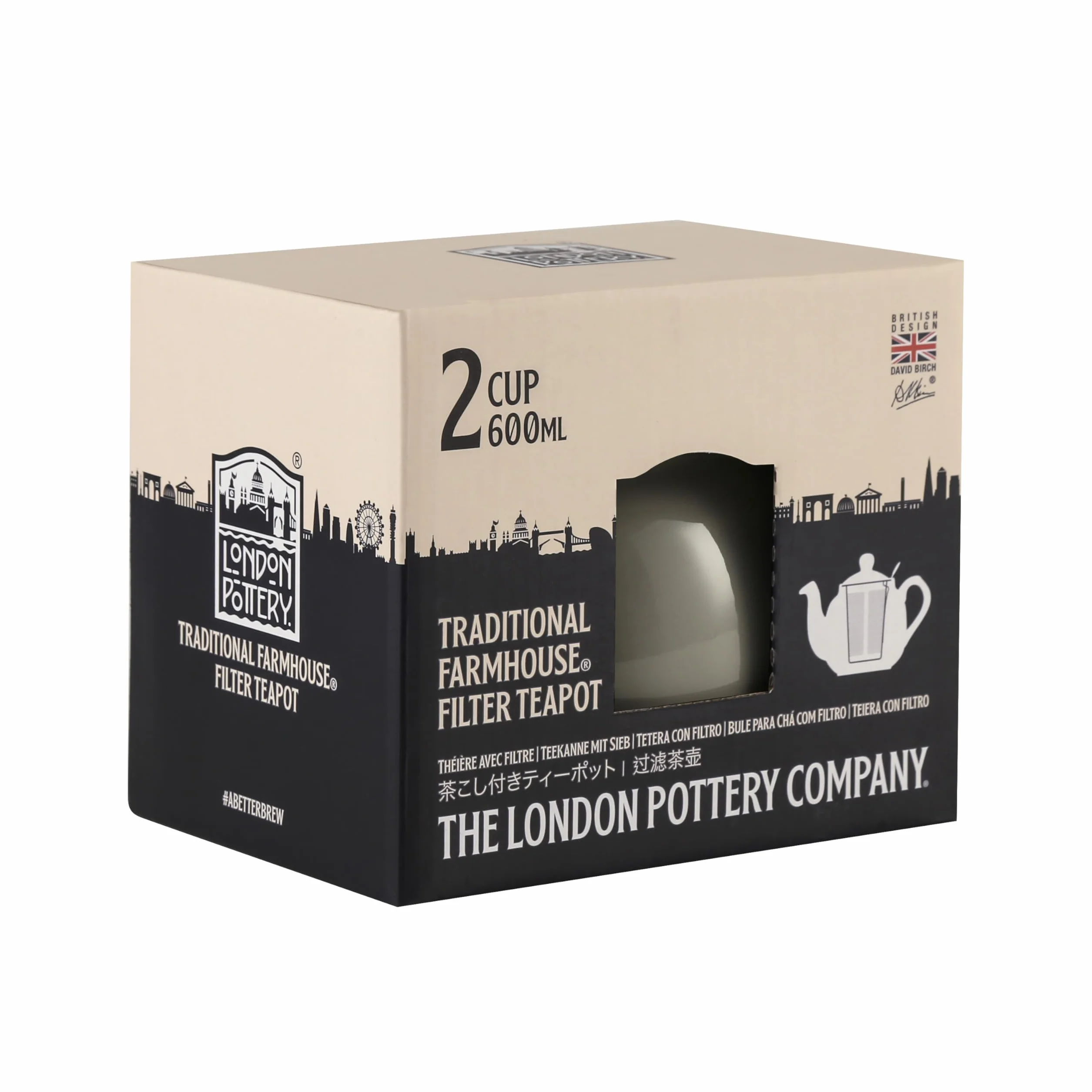 London Pottery Czajniczek do herbaty ceramiczny 600 ml 2 filiżanki