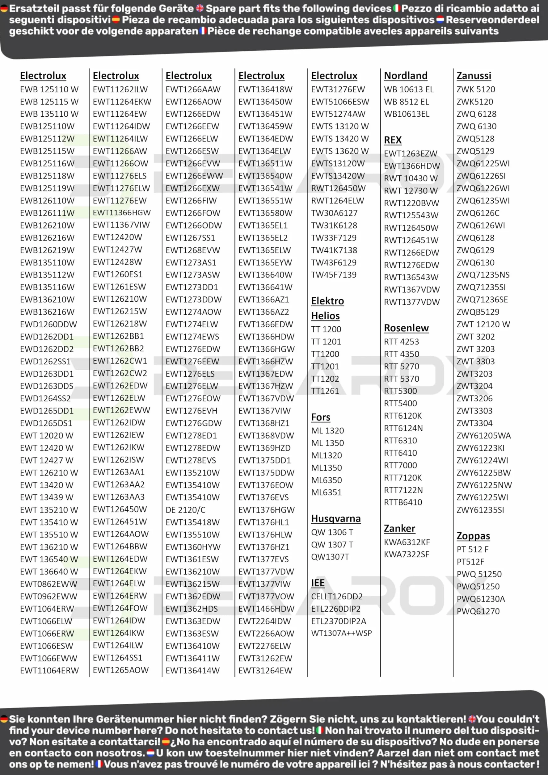 Łożysko po prawej stronie napędu do AEG Electrolux Zanussi 405507074/4 4071430971 91 mm Ø zestaw z łożyskiem kulkowym 6203Z pierścień uszczelniający do pralki