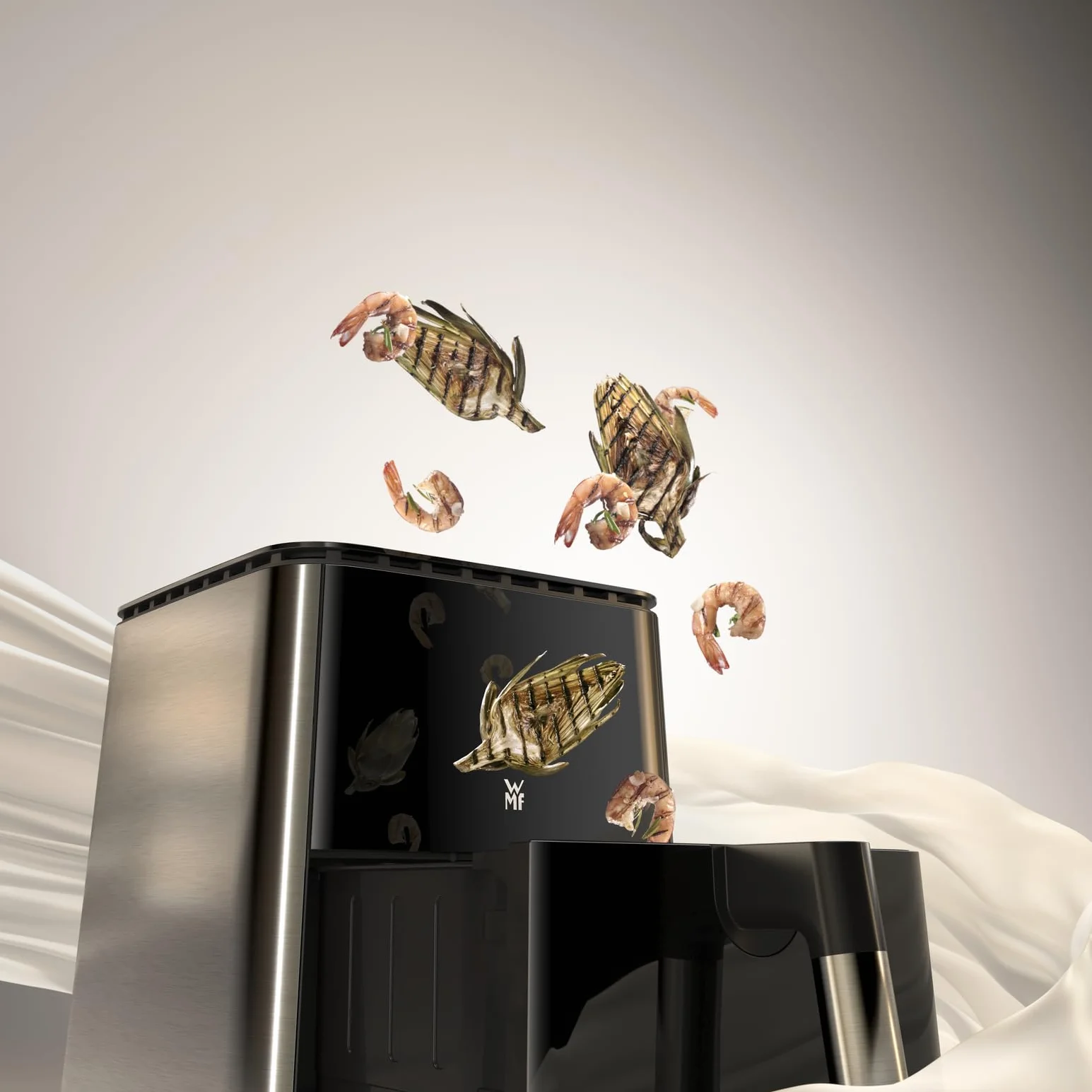 WMF Frytkownica na gorące powietrze 1550 W 4,6 l 8 programów czarna