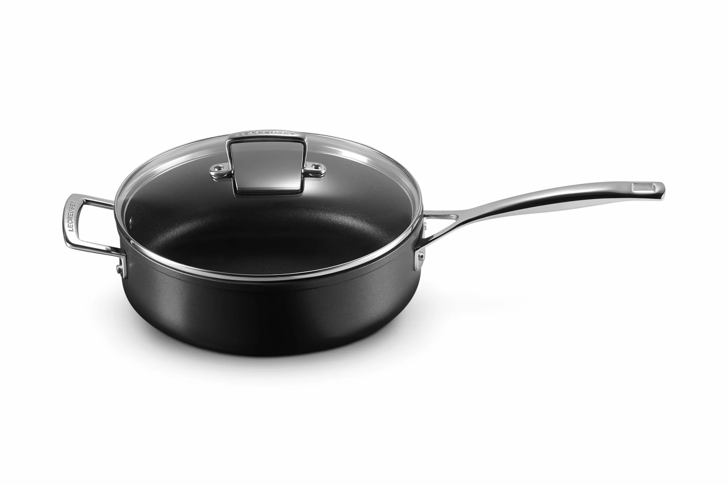 Le Creuset 51110260010302 TNS 26 x 7,8 cm patelnia do smażenia ze szklaną pokrywką, aluminium