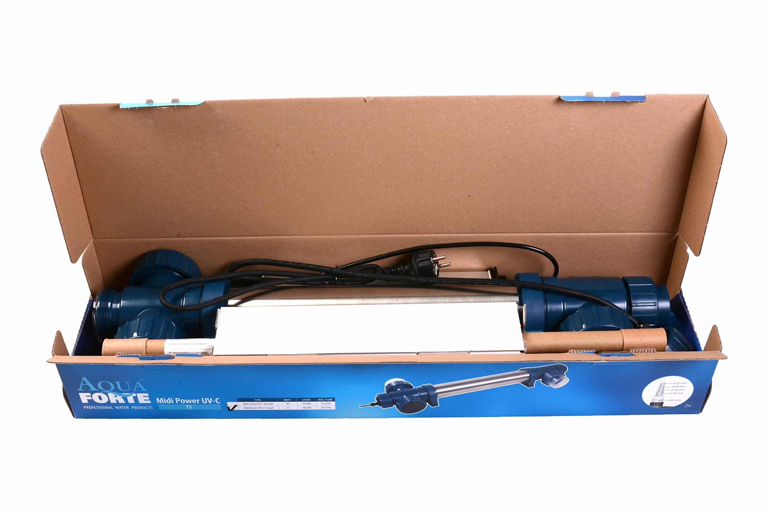 Aquaforte Midi Power Uvc Jednostka Uv-C, Srebrny/Niebieski, 76 x 20 x 13 cm