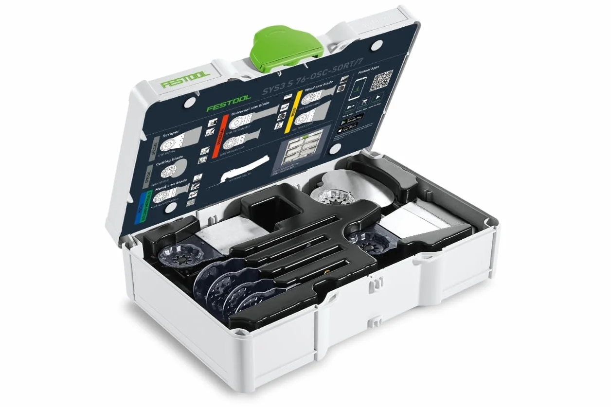 Festool Zestaw brzeszczotów oscylacyjnych SYS3 S 76-OSC-SORT/7