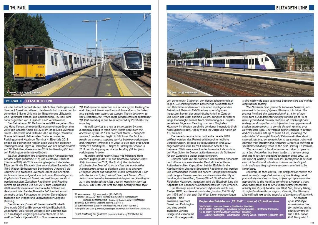 U-Bahn, S-Bahn & Tram in London: Städtischer Schienennahverkehr in der britischen Hauptstadt - Urban Rail in the British Capital