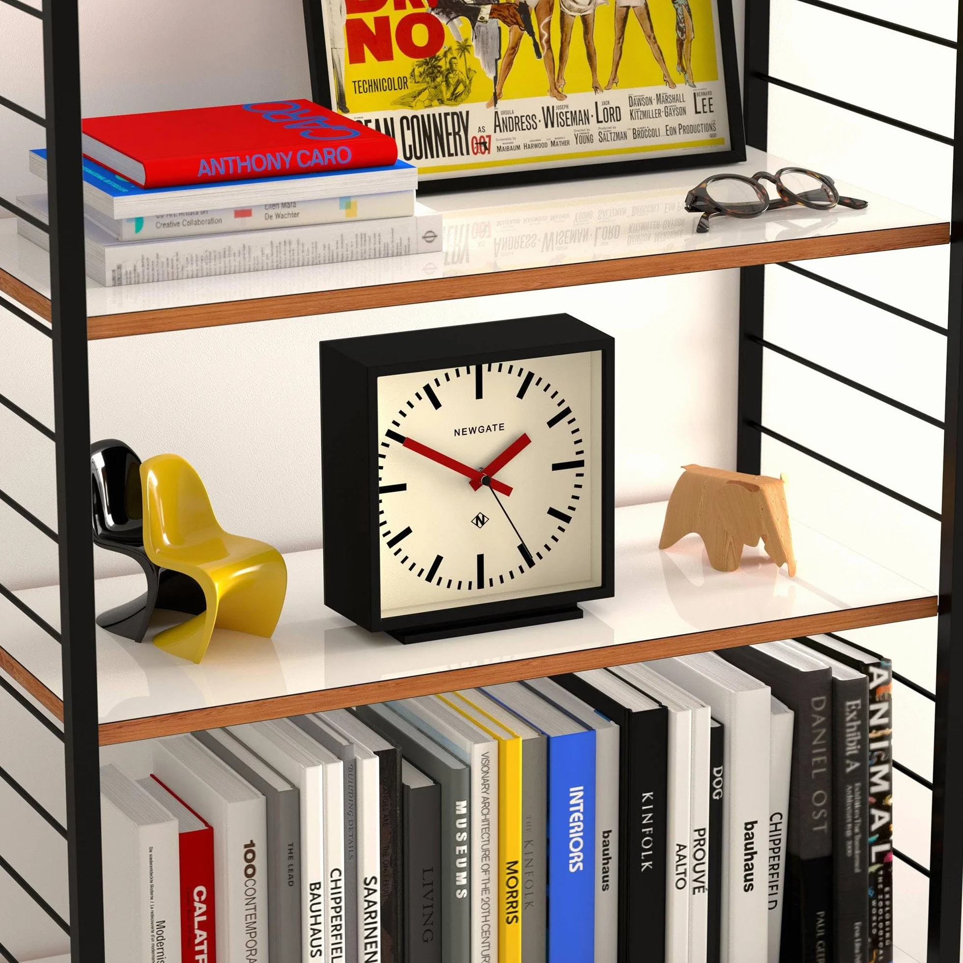 NEWGATE® Amp cichy zegar kominkowy - "No Tick", nowoczesny zegar kominkowy, zegary do salonu, zegar biurkowy, zegary kominkowe, tarcza stacji