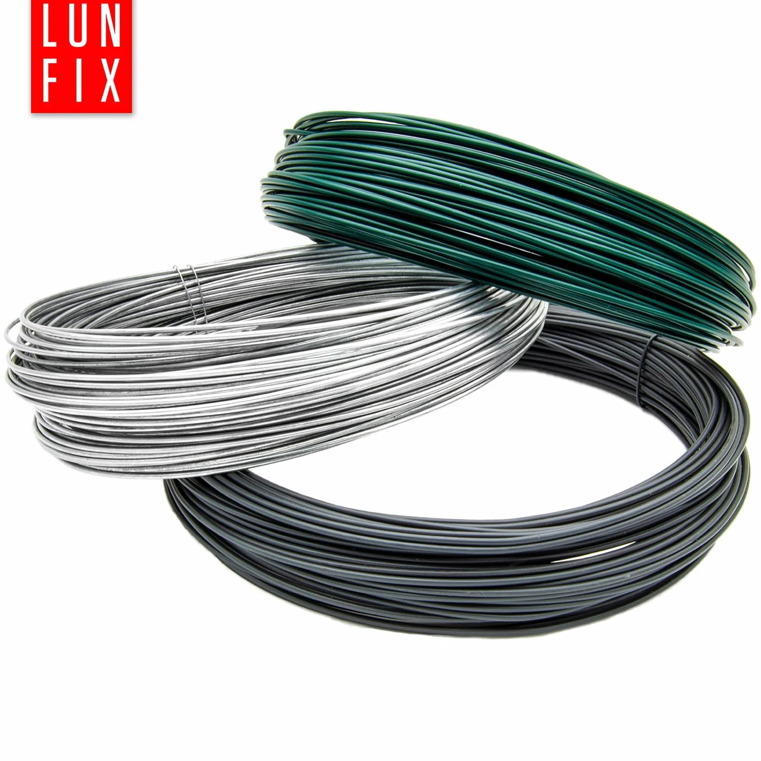 Stal ocynkowana Ø 2 mm, 1,3 kg (ok. 50 m), argent, napięcie filcu do ogrodzenia ogrodowego, grilla, napinania roślin, solidny system montażu