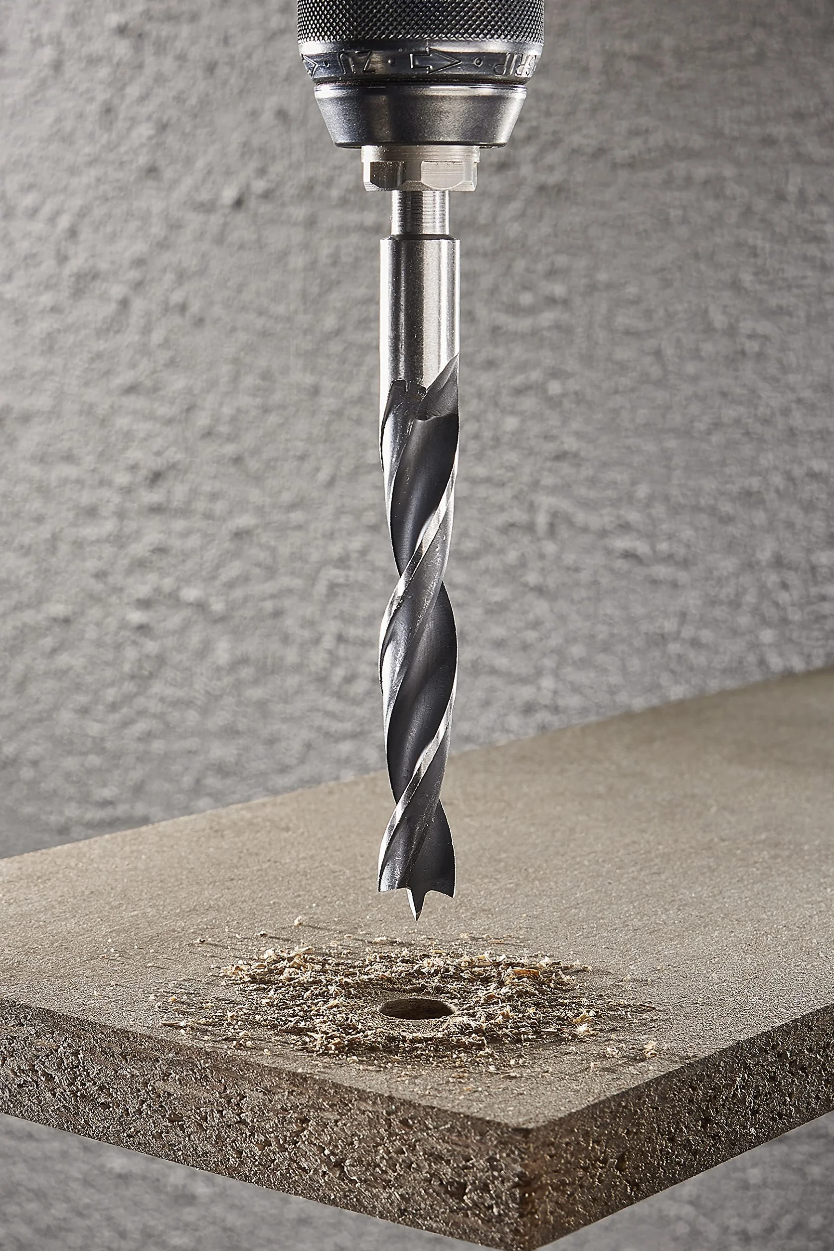 Wolfcraft 8458000 CV Wiertła spiralne do drewna, kompozytowe Ø 4.0-5.0-6.0-8.0-10.0 mm w opakowaniu 5 plastikowe etui, srebrny
