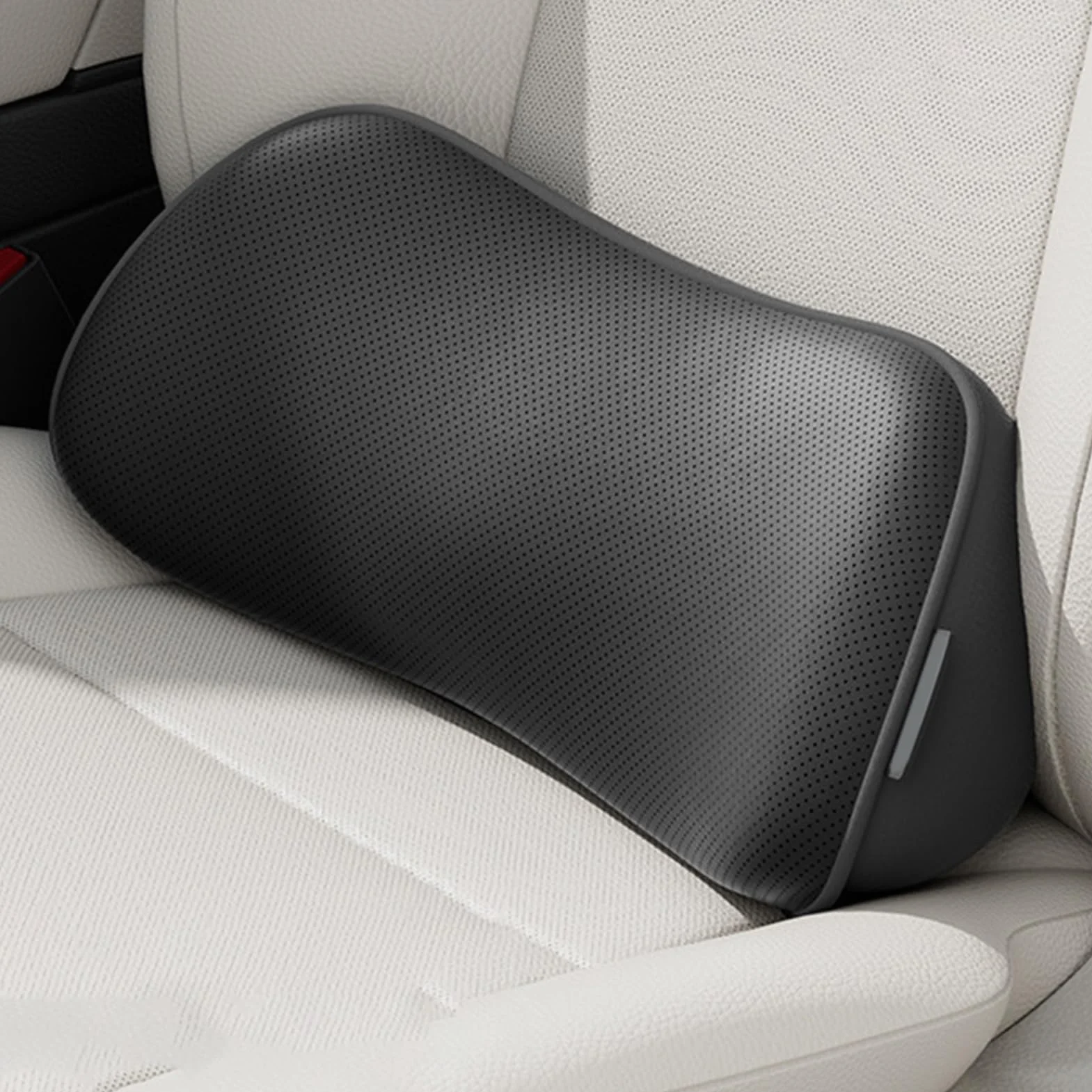 Ergonomic Lumbar Pillow - Car and Chair Back Support | Memory Foam with Adjustable Strap, Non-Slip Cushion Perfect for Driving, Office Chair, Home Seat, Lower Back Reliefs