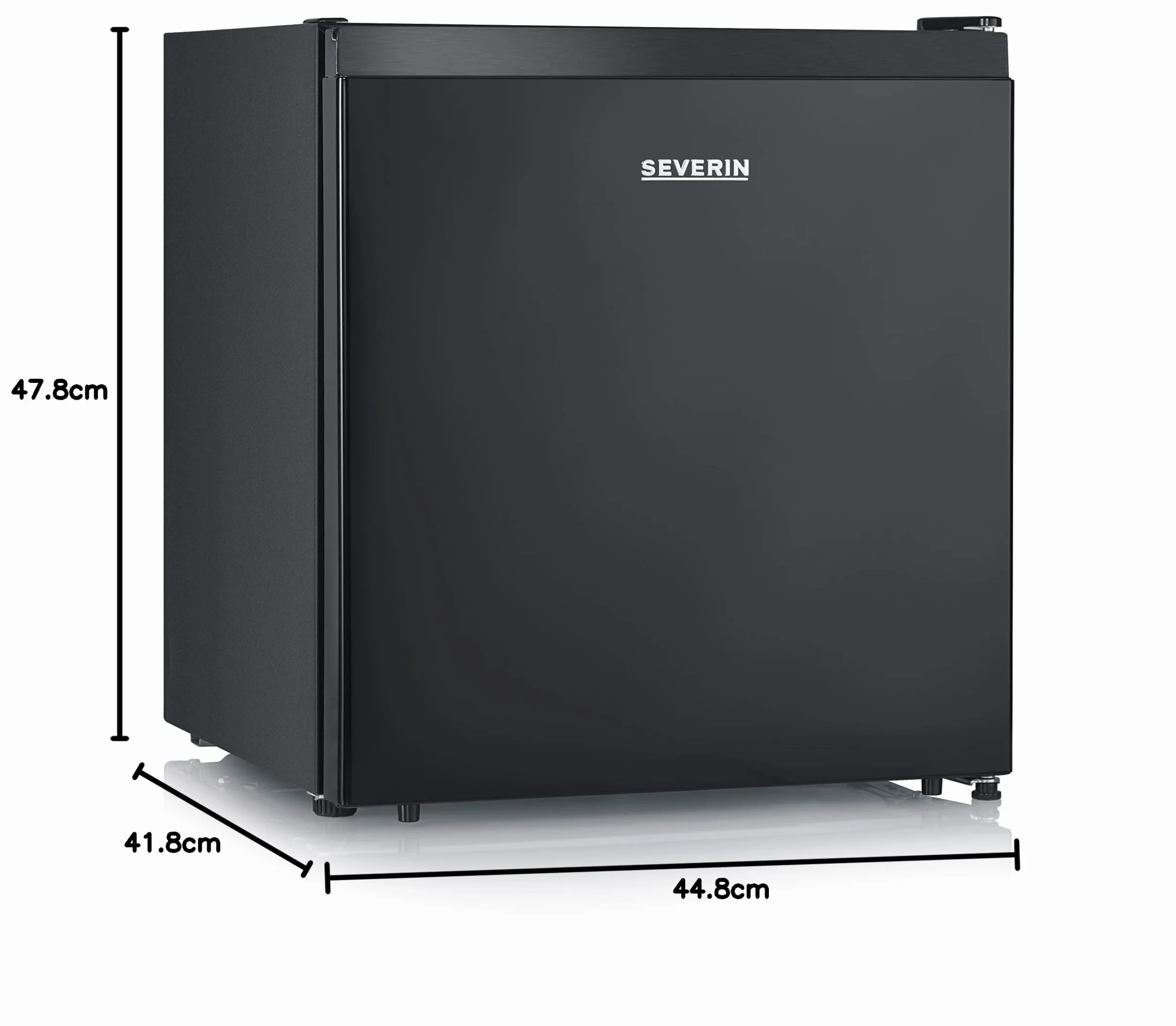 SEVERIN Mini lodówka 45 L czarny KB 8879 z komorą niskotemperaturową energooszczędna