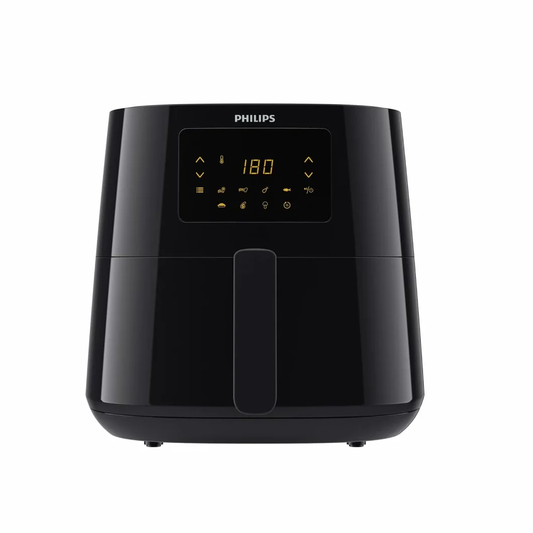 Philips Airfryer XL Seria 3000, 6.2 l (1.2Kg), Beztłuszczowa Frytkownica 14-w-1, Do 90% Mniej Tłuszczu Dzięki Technologii Rapid Air, Cyfrowy wyświetlacz, Aplikacja HomeID (HD9270/90)
