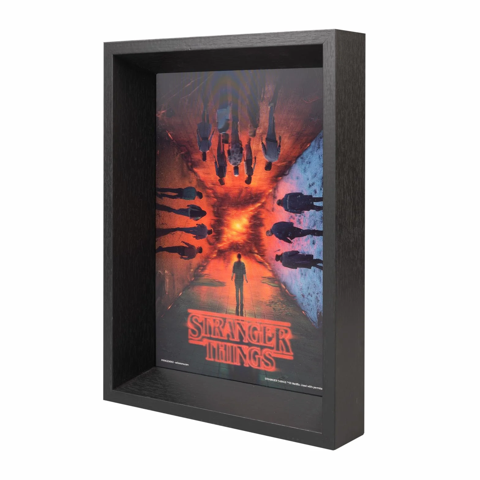 Grupo Erik Stranger Things Lenticular Framed Wall Art Print for Living Room | Movie Merchandise and Gifts