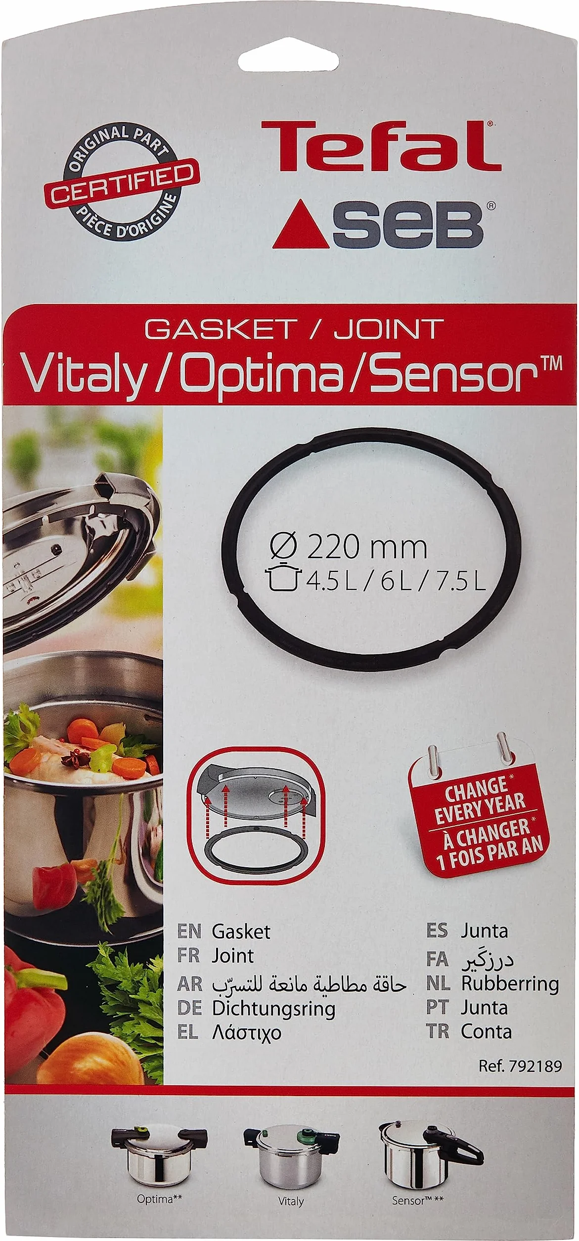 Tefal 792189 pierścień uszczelniający