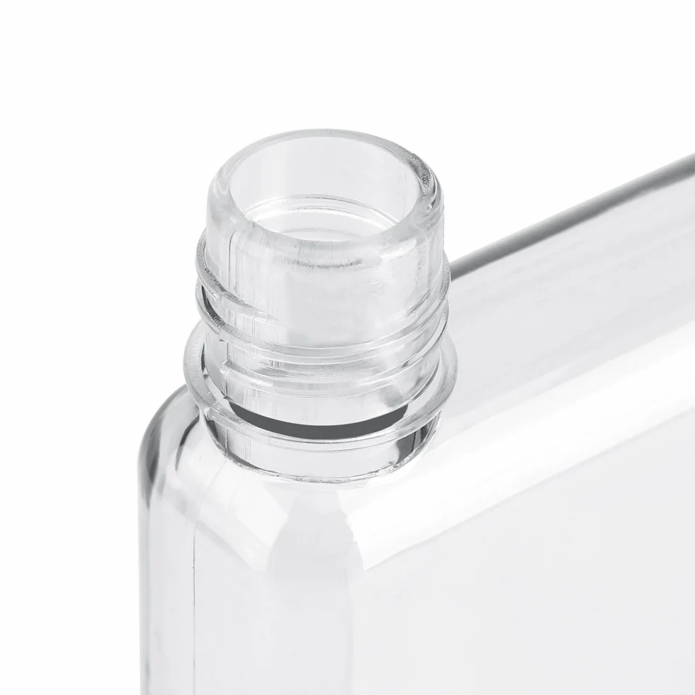 MAGT Plastikowa butelka na wodę 750 ml płaska szczelna przezroczysta
