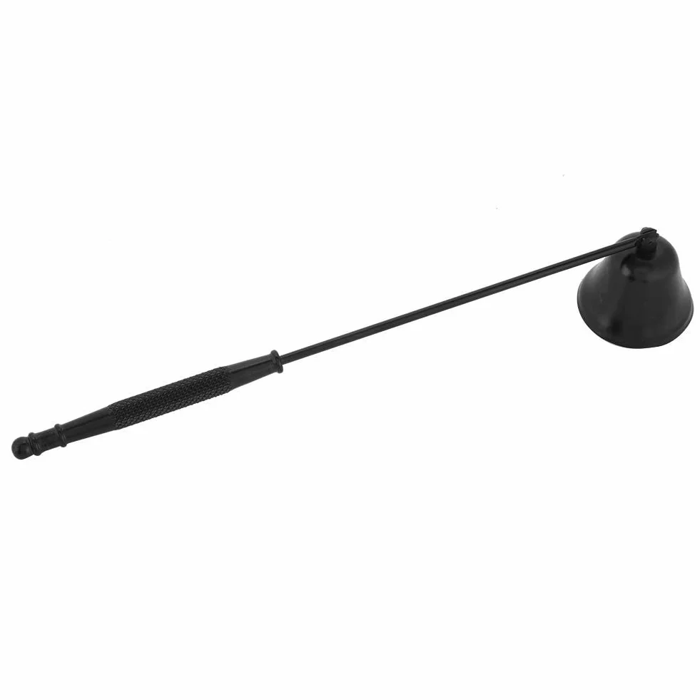 Świeca ze stali nierdzewnej Wick Snuffer Snuffer Osłona świecy Akcesoria Narzędzie do świec Świeca dzwonki z długim uchwytem do bezpiecznego gaszenia świecy (czarny)