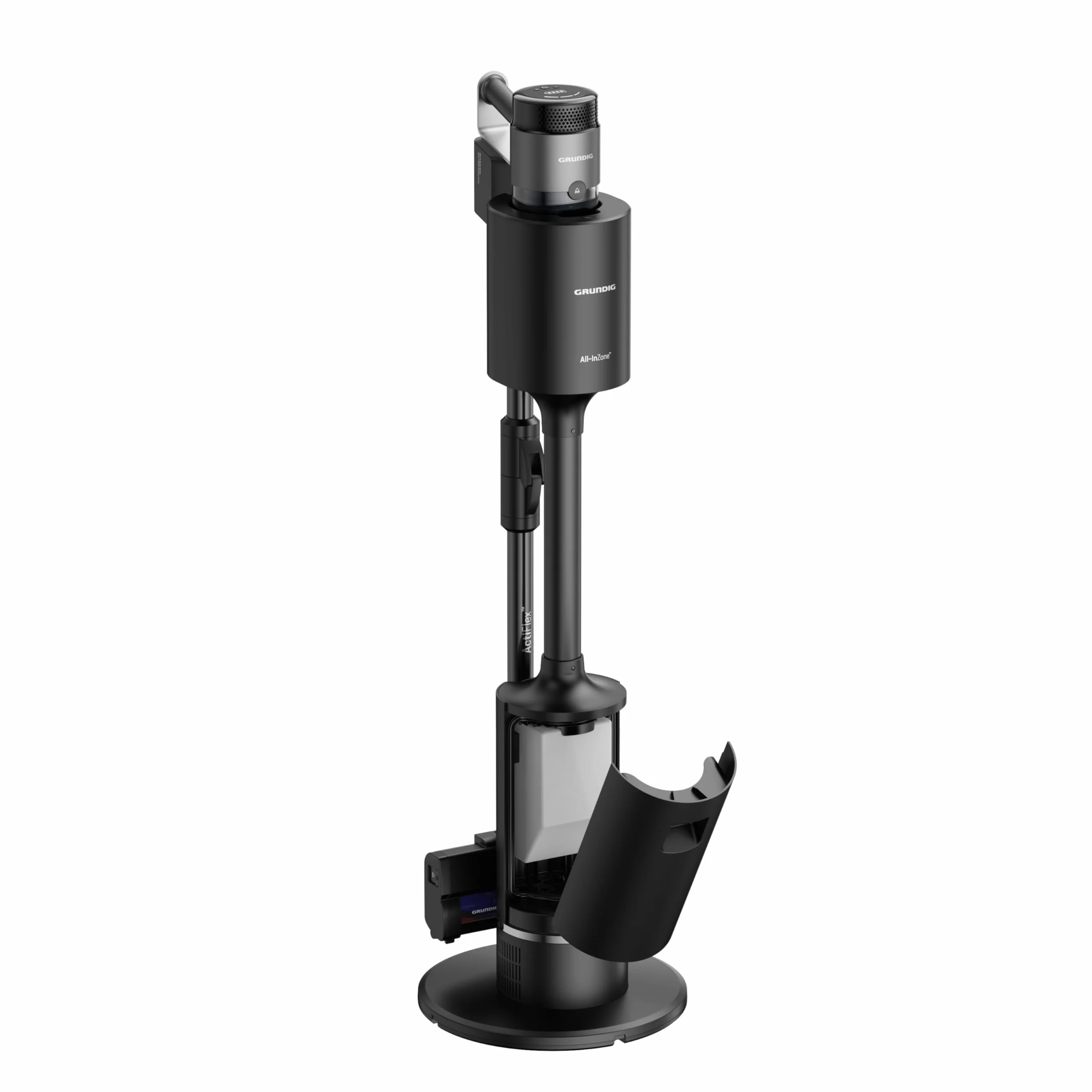 GRUNDIG VCP 9431 Pro odkurzacz akumulatorowy 2 w 1, HyperClean, technologia CyclonStorm, zginana rura, 3 poziomy siły ssania, silnik 450 W, pojemnik na kurz 500 ml, czas pracy do 60 minut